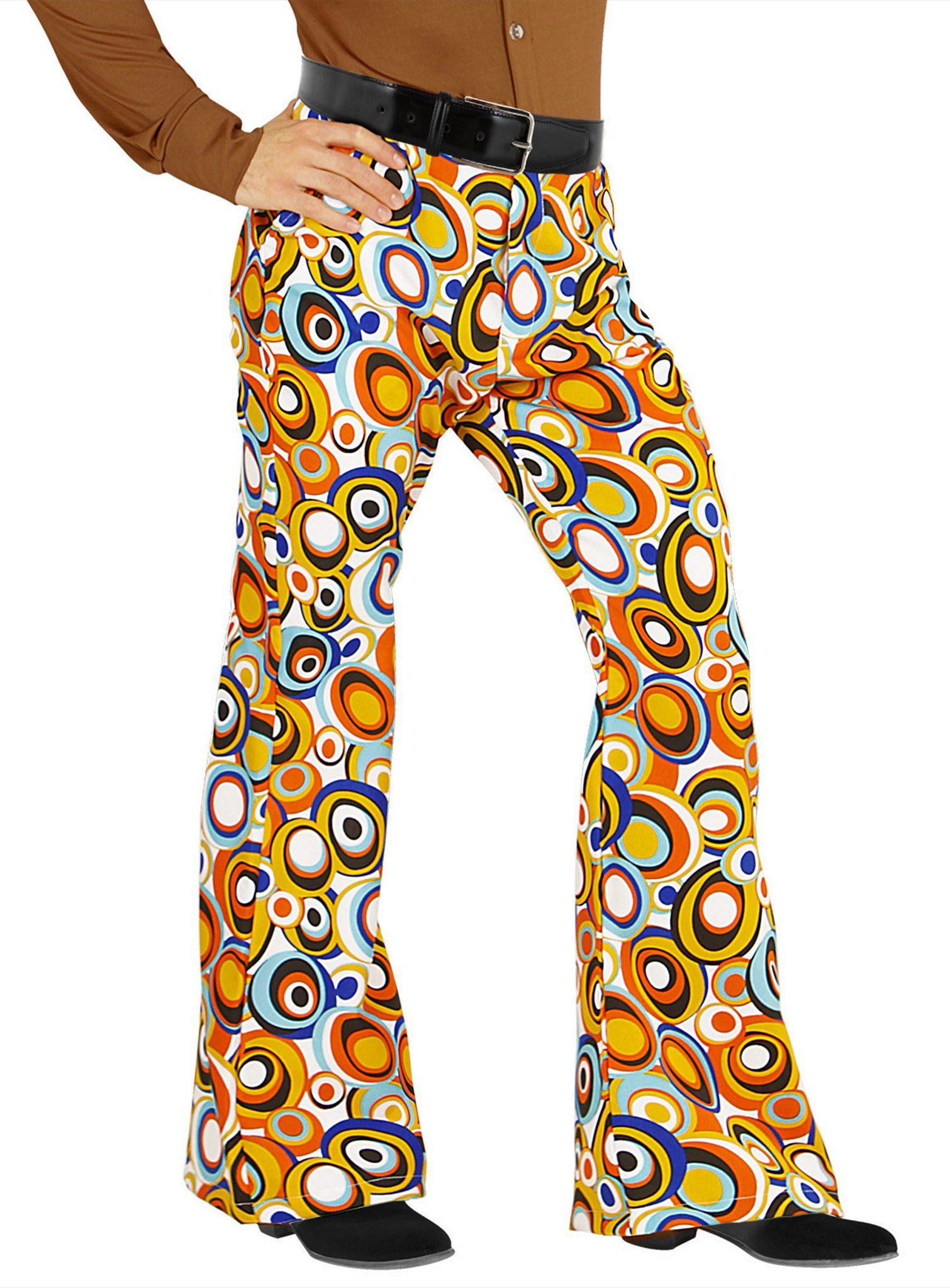Widdmann Hippie-Kostüm 70er Herrenhose Bubbles, Für Schlager- und Mottopart günstig online kaufen