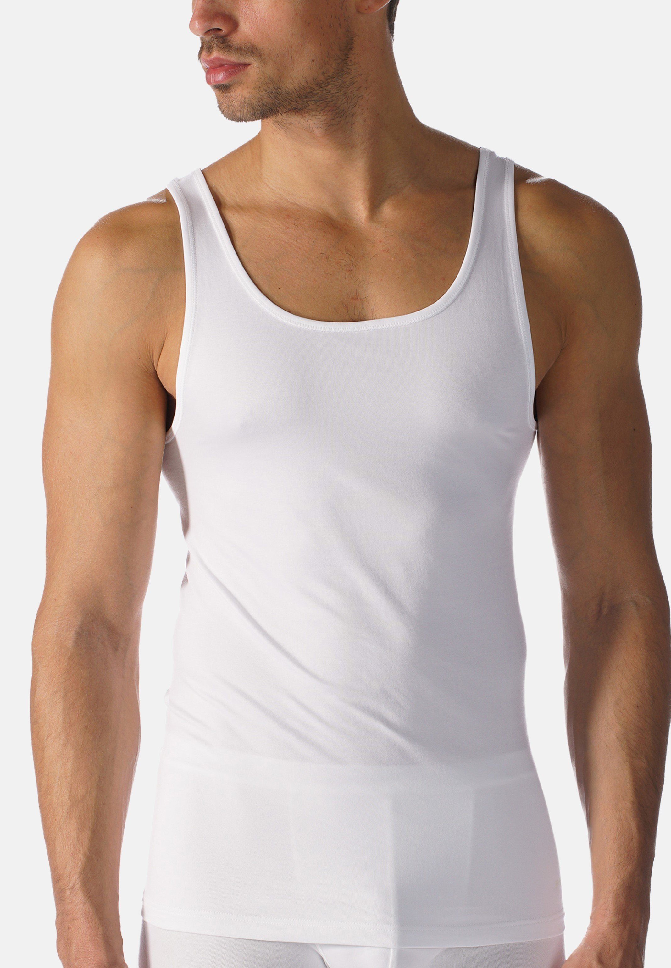 Mey 2-St) Seitennähte 2er - Ohne Unterhemd / auftragende Software (Spar-Set, Tanktop Weiß Unterhemd Pack
