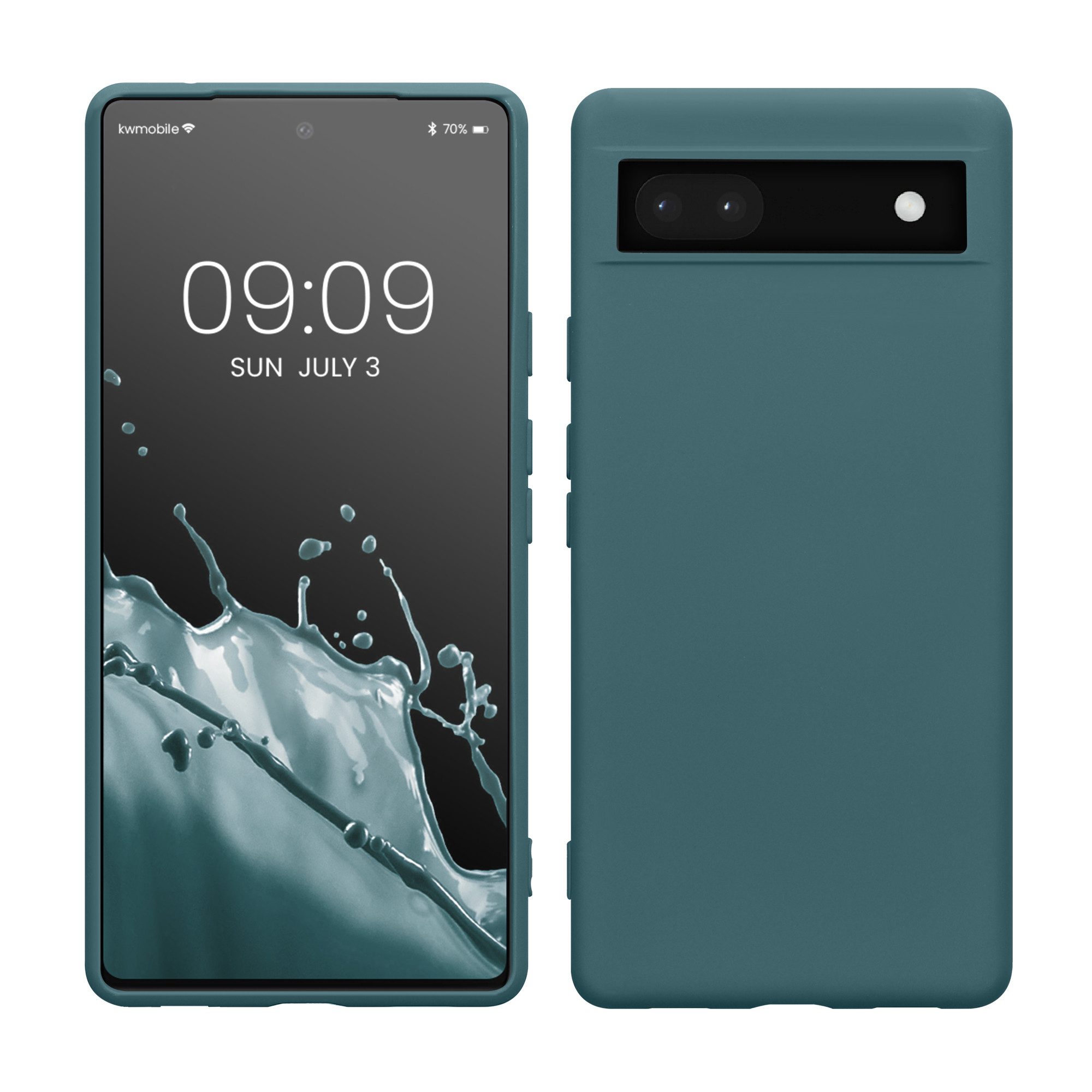 kwmobile Handyhülle Slim Case für Google Pixel 6a, Hülle Silikon Handy - Handyhülle gummiert
