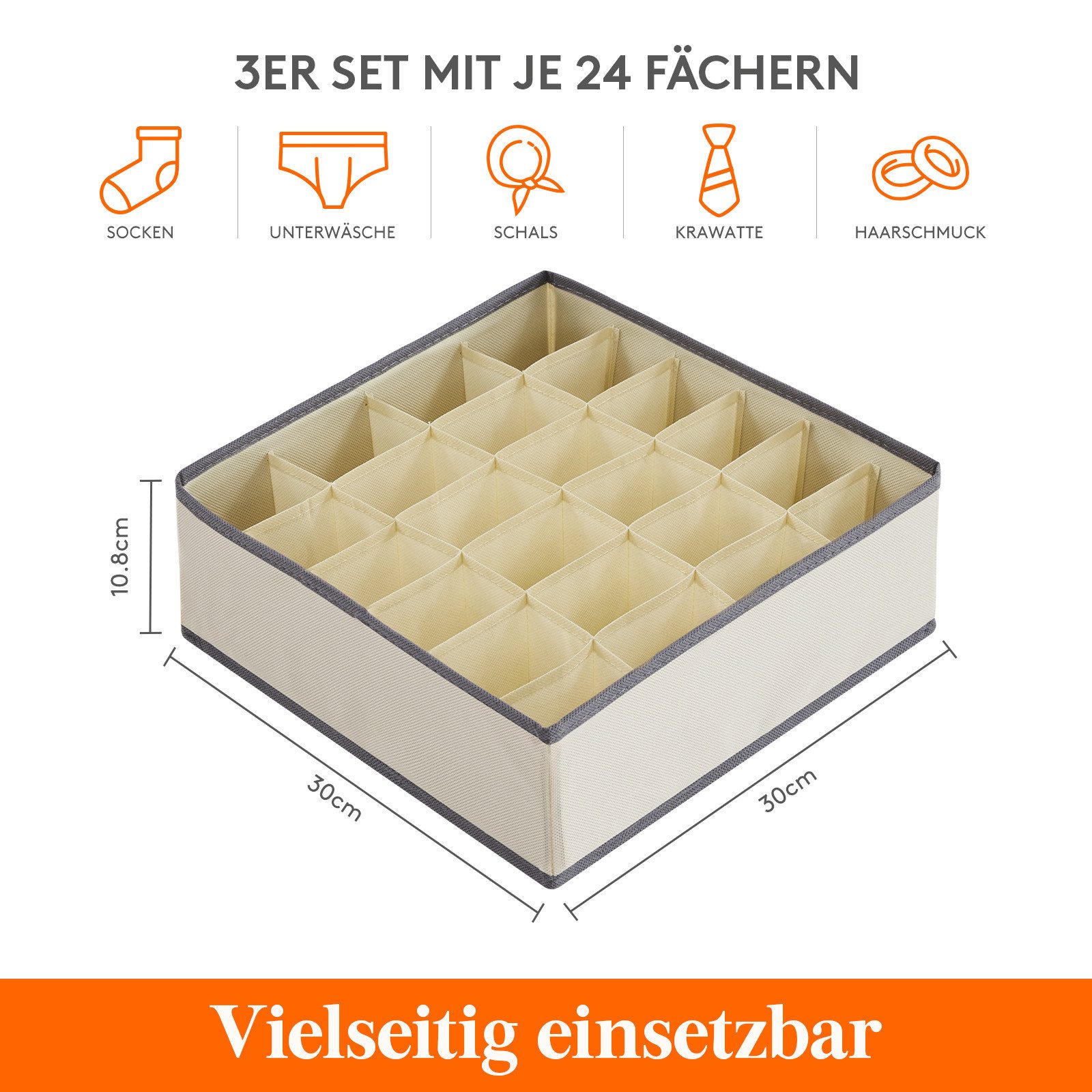 Lifewit Aufbewahrungsdose Socken Unterwäsche Schubladen Organizer,24 günstig online kaufen