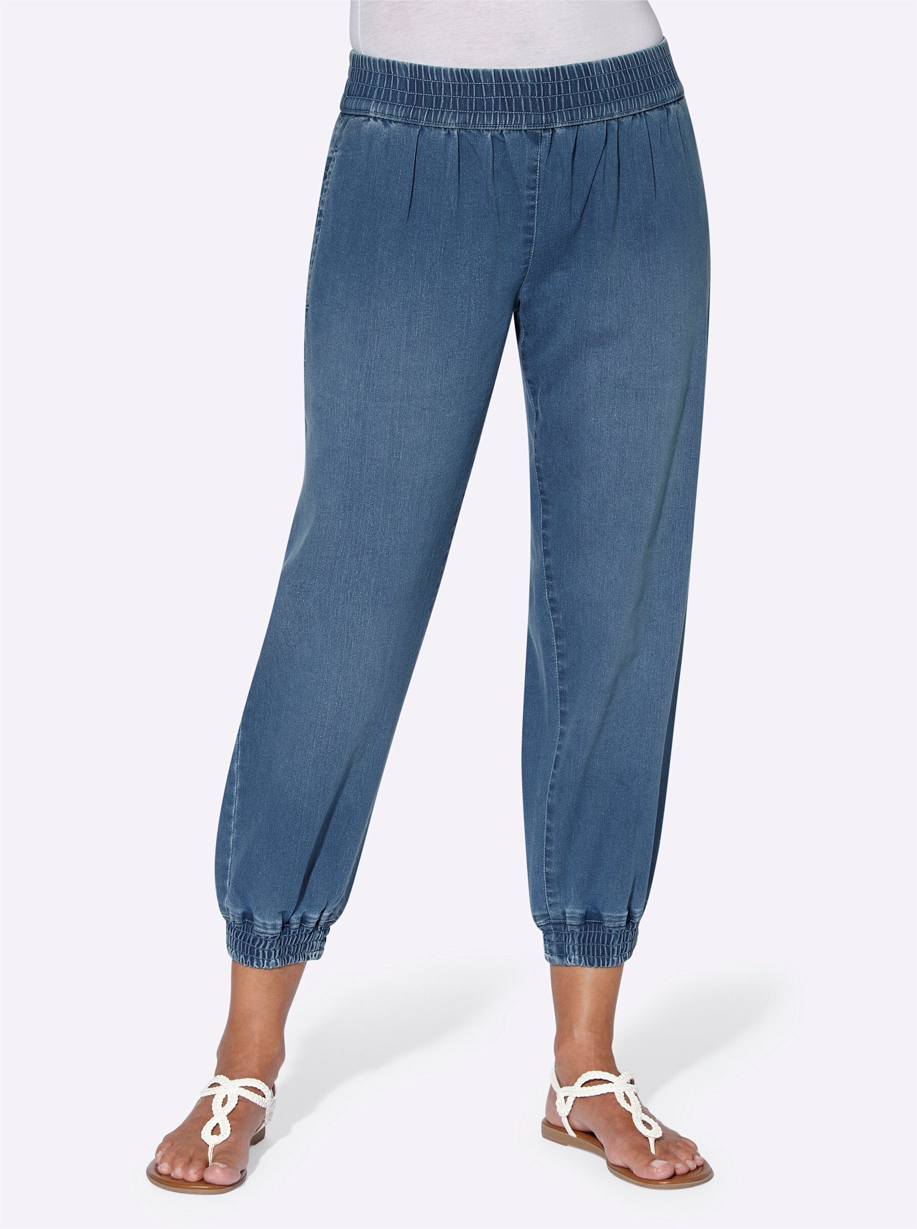 Sieh an! Bequeme Jeans 7/8-Jeans komfortabel