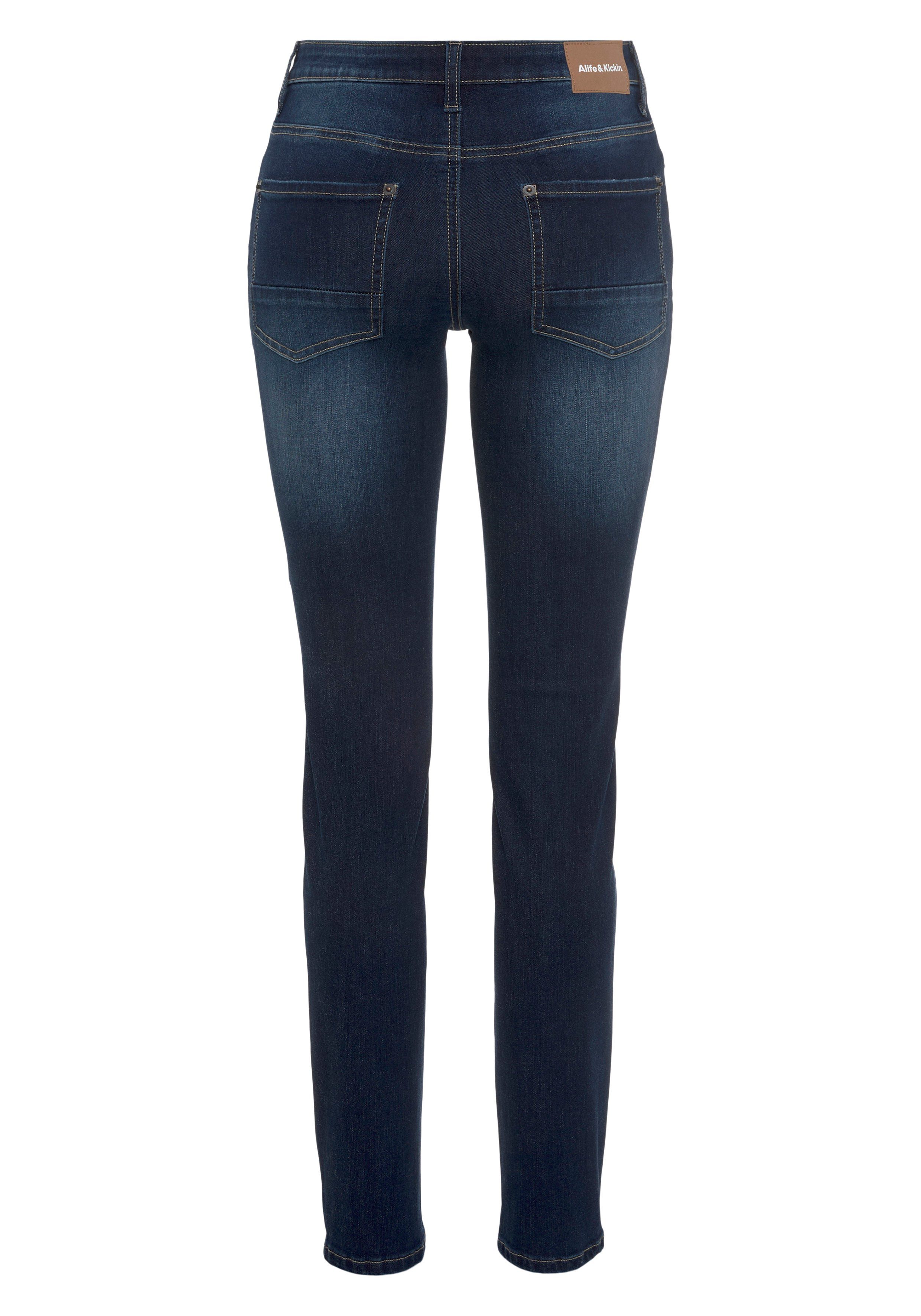 blue Low-rise-Jeans NEUE Kickin KOLLEKTION Alife used & NolaAK Dark