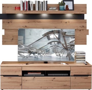 Innostyle TV-Schrank Bicolour Eiche Artisan Absetzung graphit