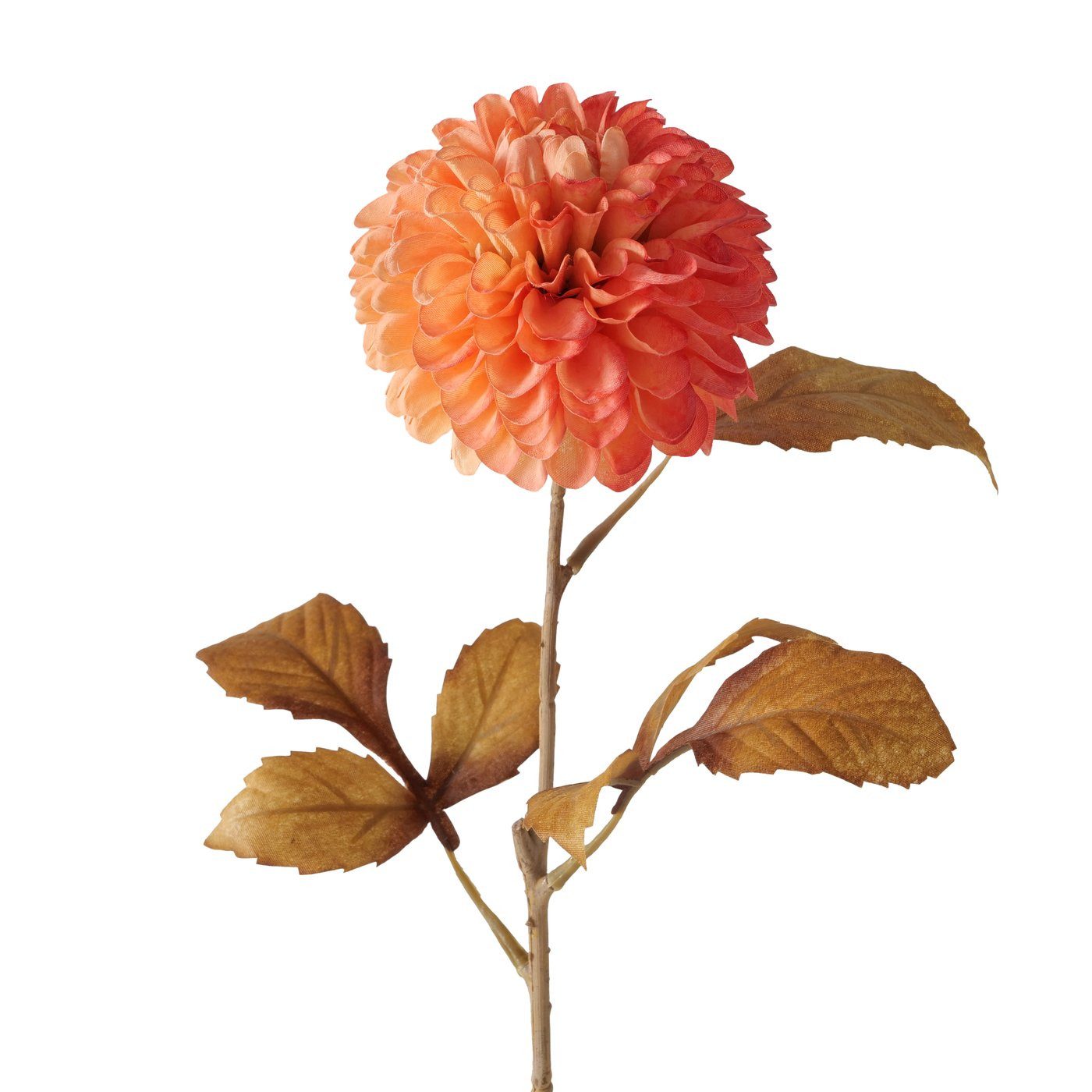 Kunstzweig Stielblume, Chrysantheme, 10,4 cm hoch, Orange, BOLTZE