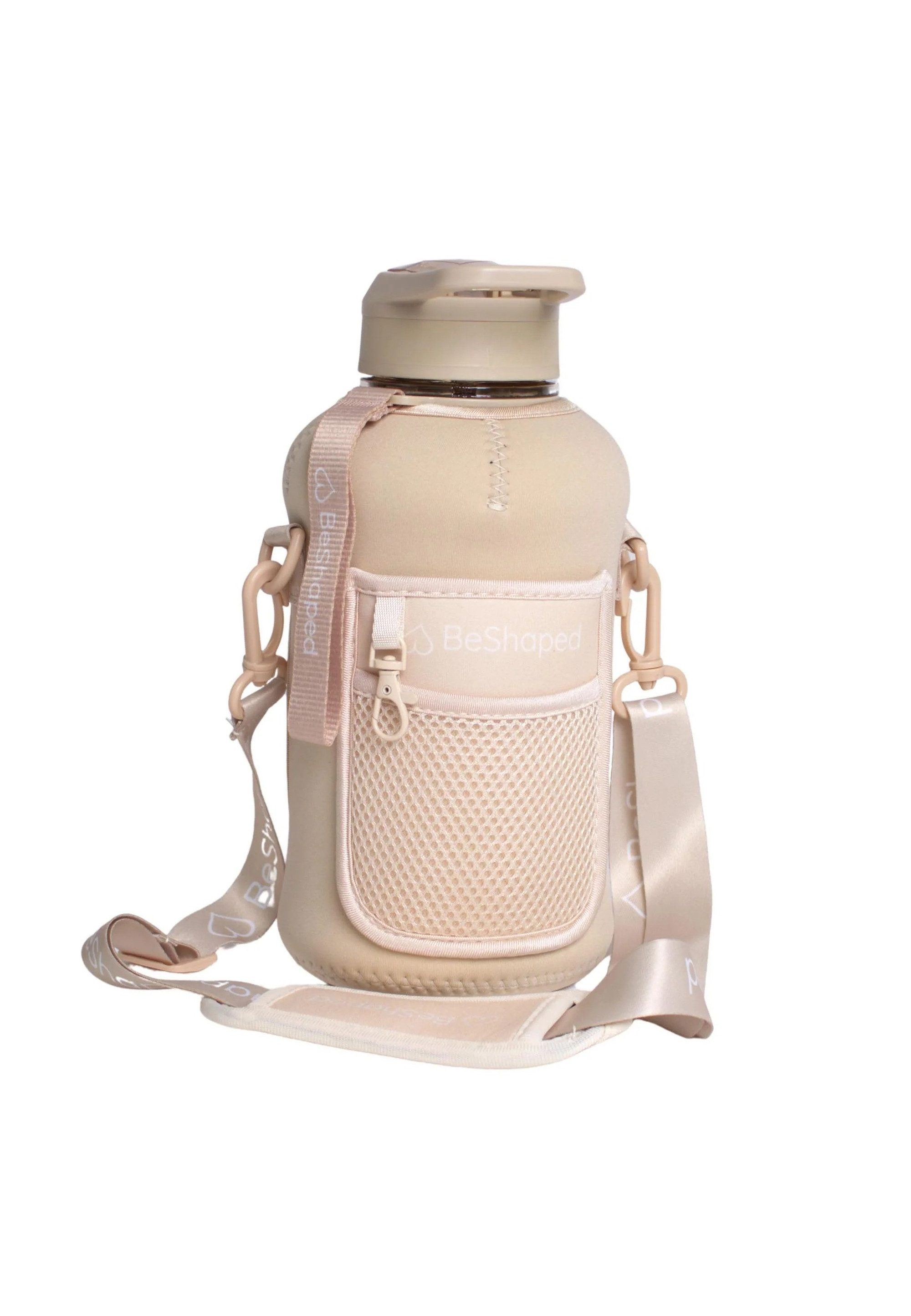 BeShaped Trinkflasche Waterfles met tas, mit integrierter Tasche
