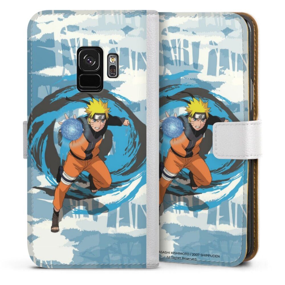 DeinDesign Handyhülle Offizielles Lizenzprodukt Manga Naruto Shippuden Naruto Rasengan, Samsung Galaxy S9 Hülle Handy Flip Case Wallet Cover Handytasche Leder