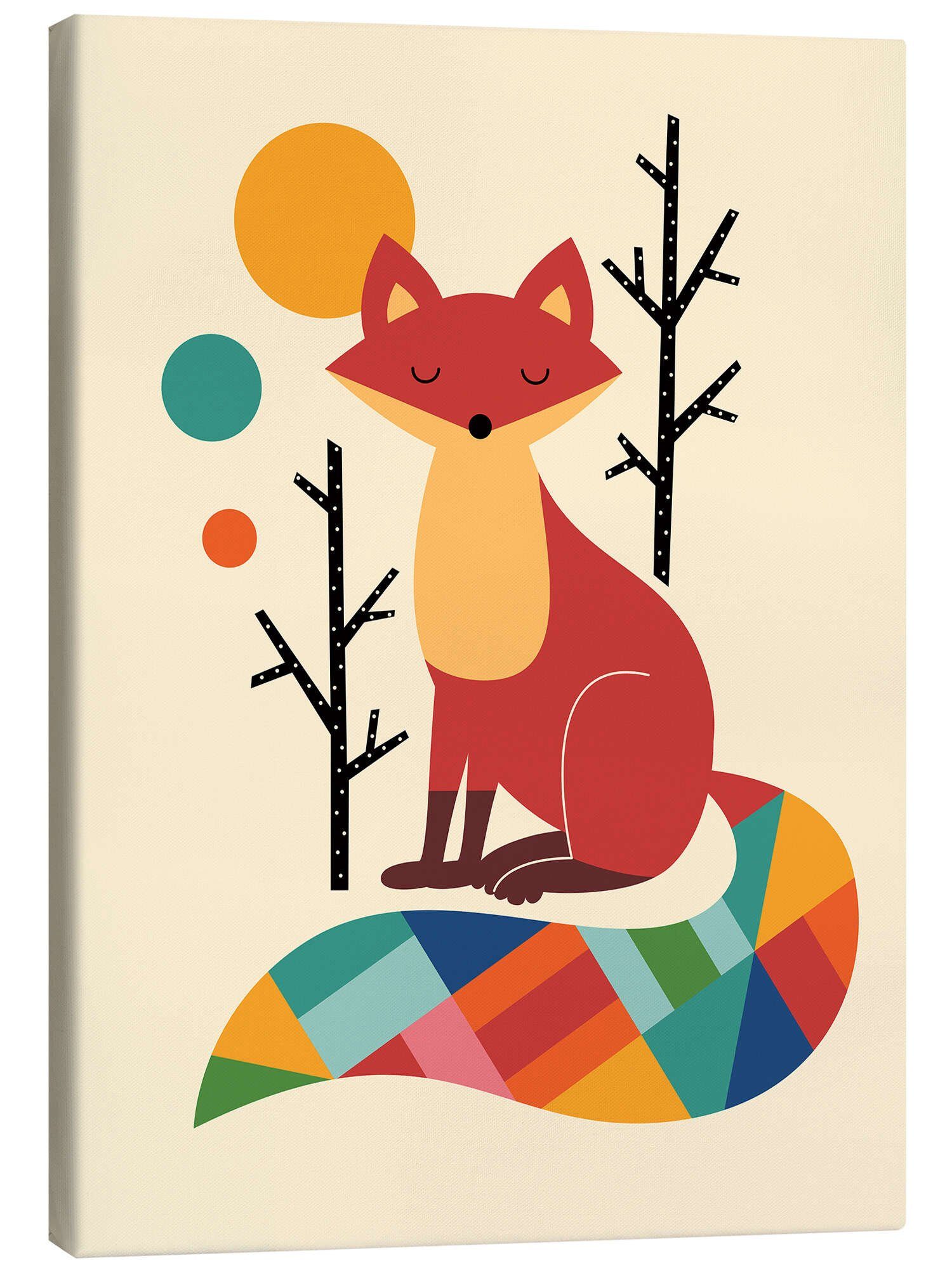 Wandbild Regenbogenfuchs