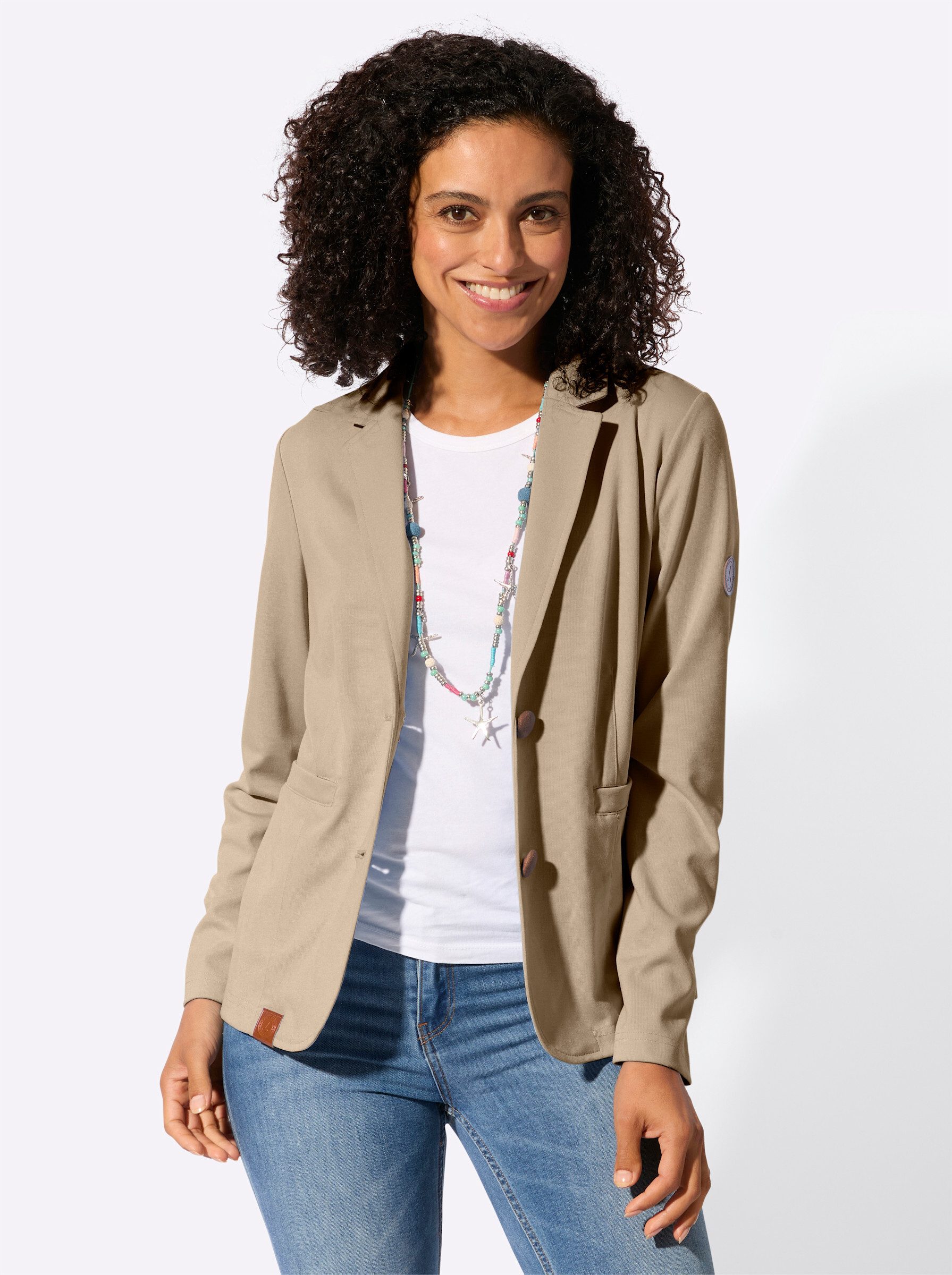 Witt Blusenblazer Jersey-Blazer Langarm günstig online kaufen