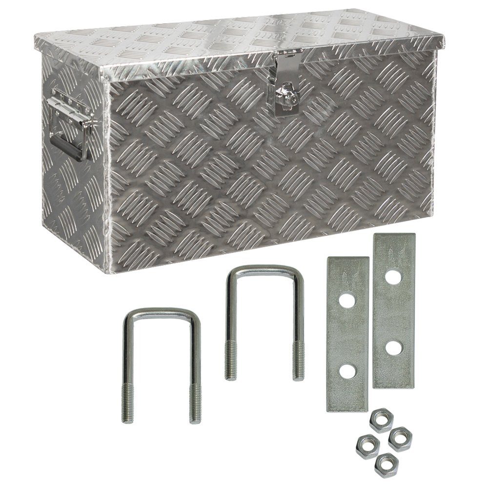 Anhänger-Deichselbox Truckbox Deichselkasten D040 inkl. Montagesatz Aluminium Deichselbox