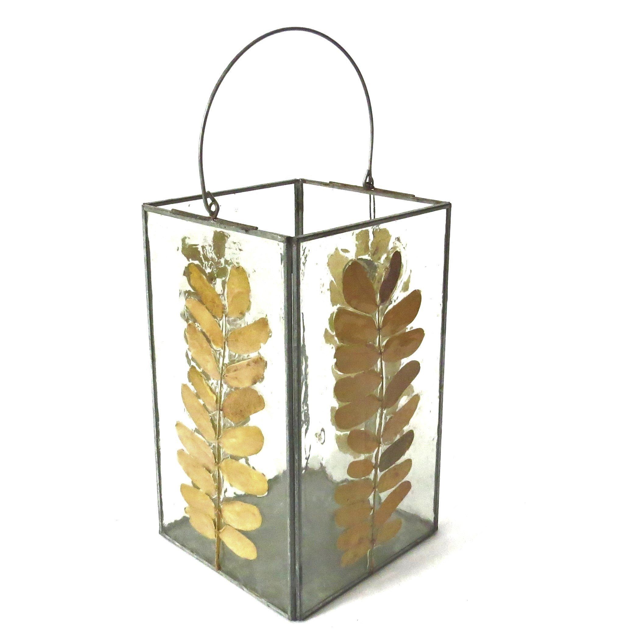 Windlicht Laterne Metall Glas Zink Modern Industrial Style Colmore 26 cm