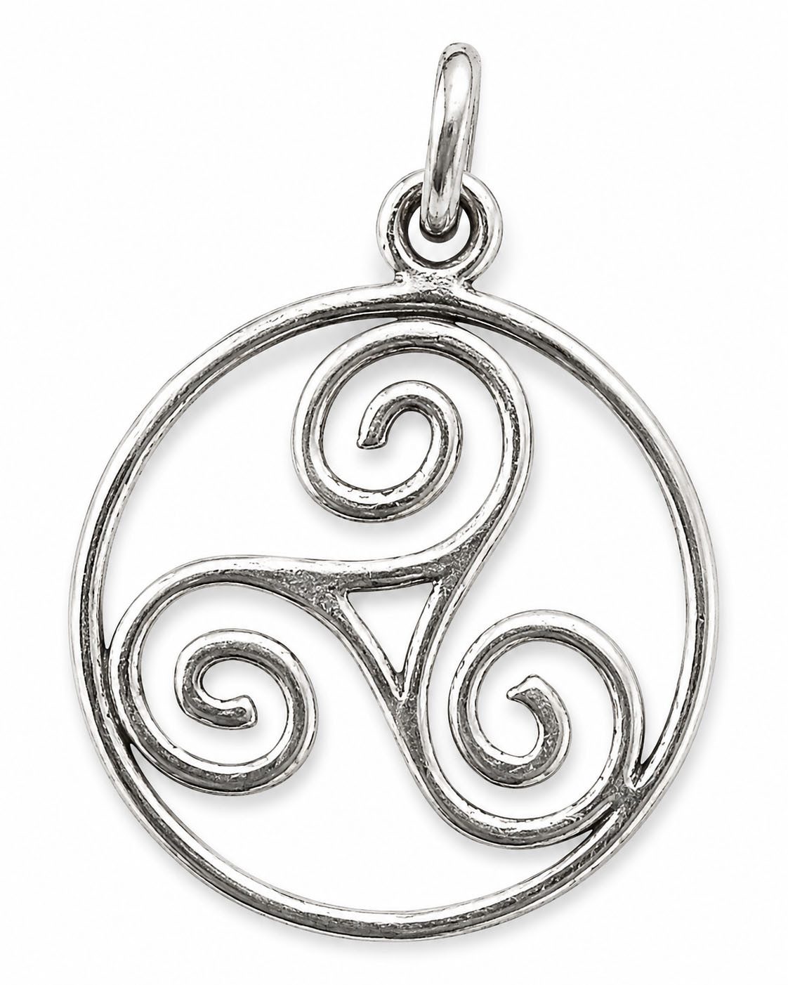 Kiss of Leather Kettenanhänger Si.23 Triskele, 925 Silber (Sterlingsilber)