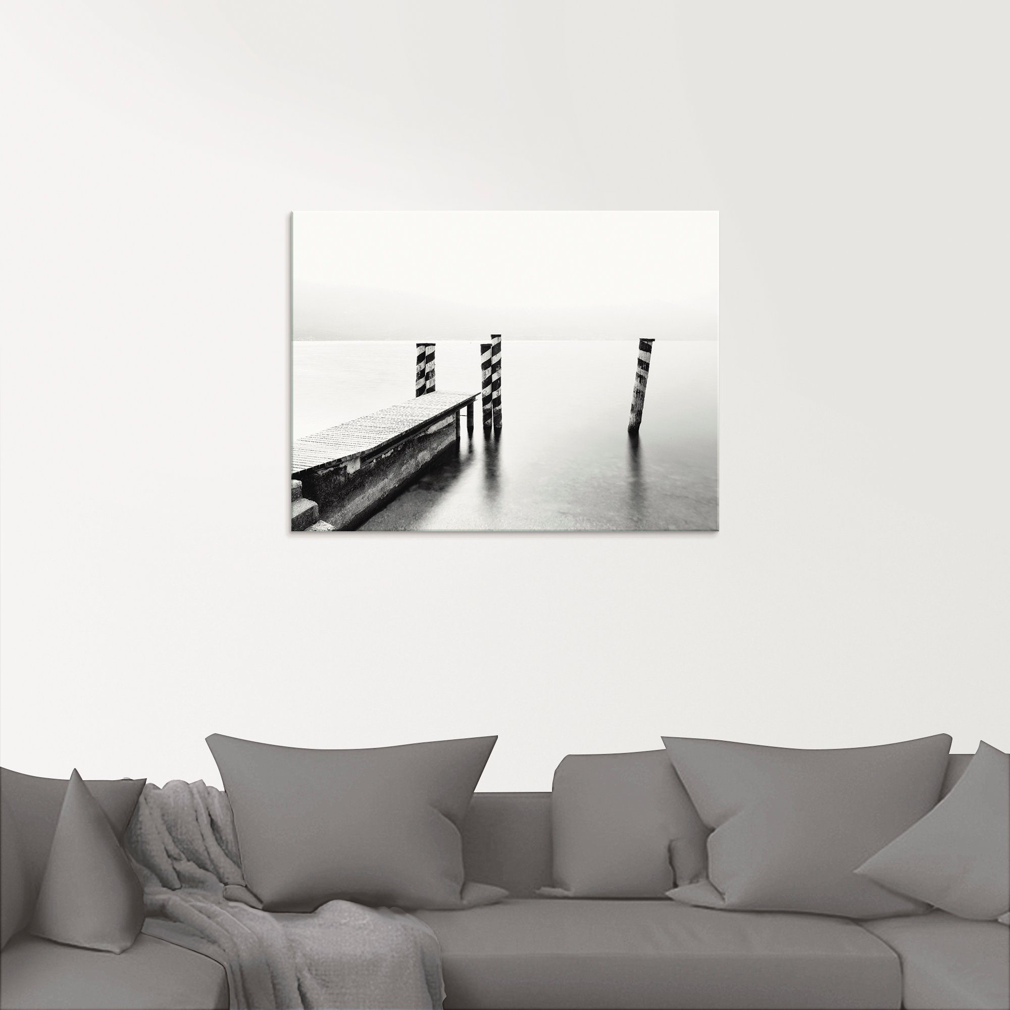 Artland Glasbild »Einsam«, Gewässer (1 Stück)-HomeTrends