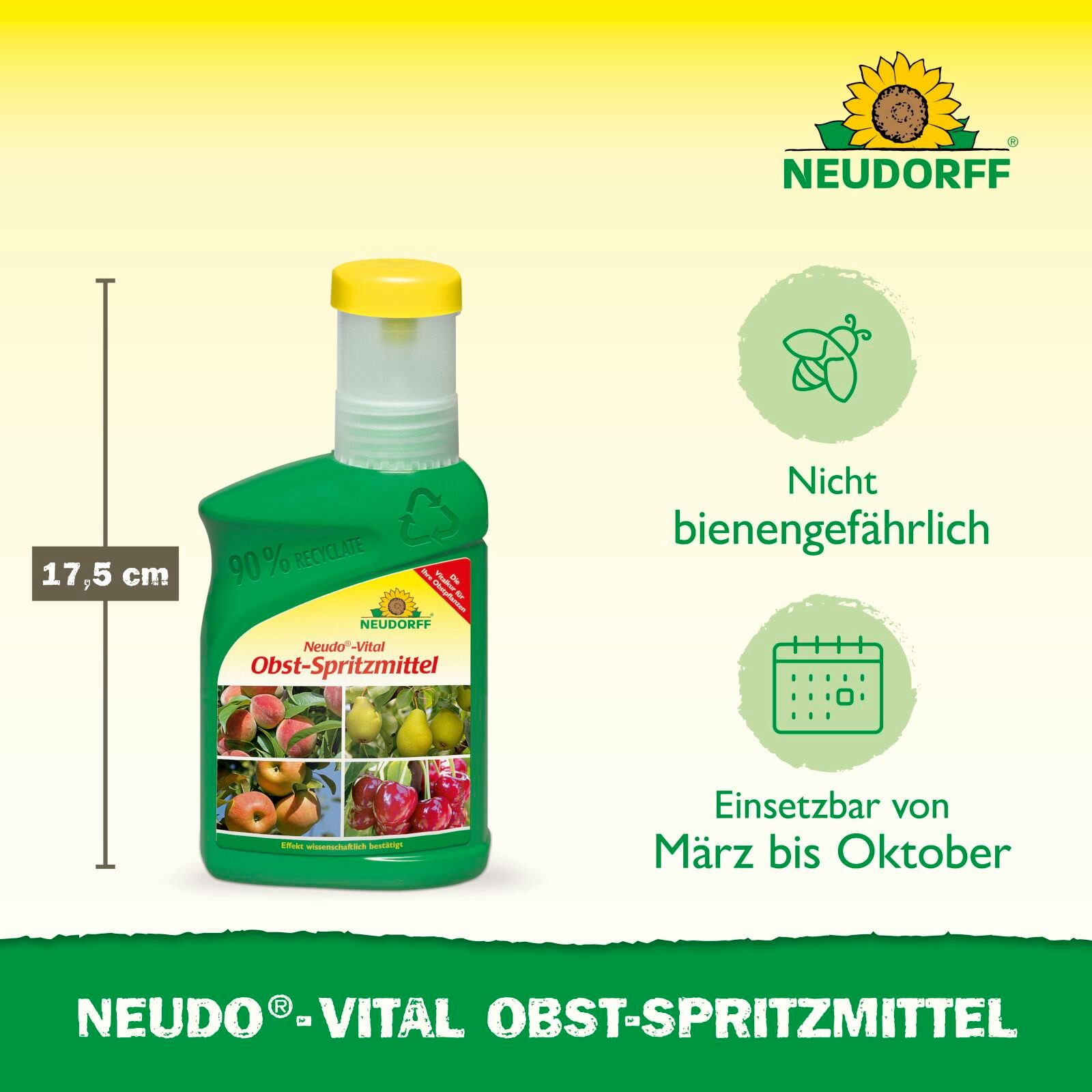 Neudorff Pflanzenstärkungsmittel Neudo-Vital Obst-Spritzmittel 250 ml, Obst-Spritzmittel zur Pflanzenstärkung, 10 ml Konzentrat pro Liter Wasser, Effekt wissens – Bild 4 von 5