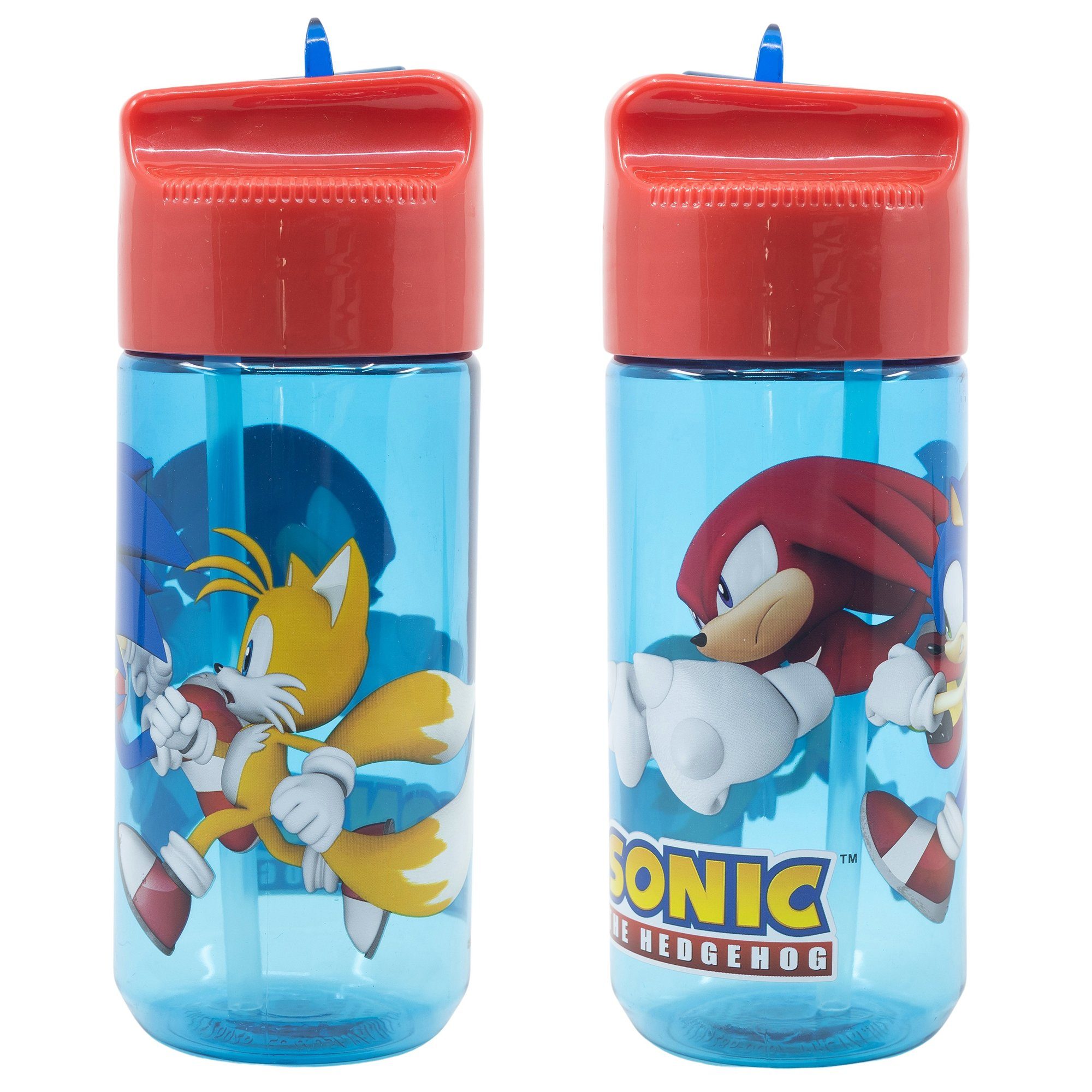 Sonic SEGA Trinkflasche Sonic The Hedgedog Sportflasche Wasserflasche Flasche 410 ml