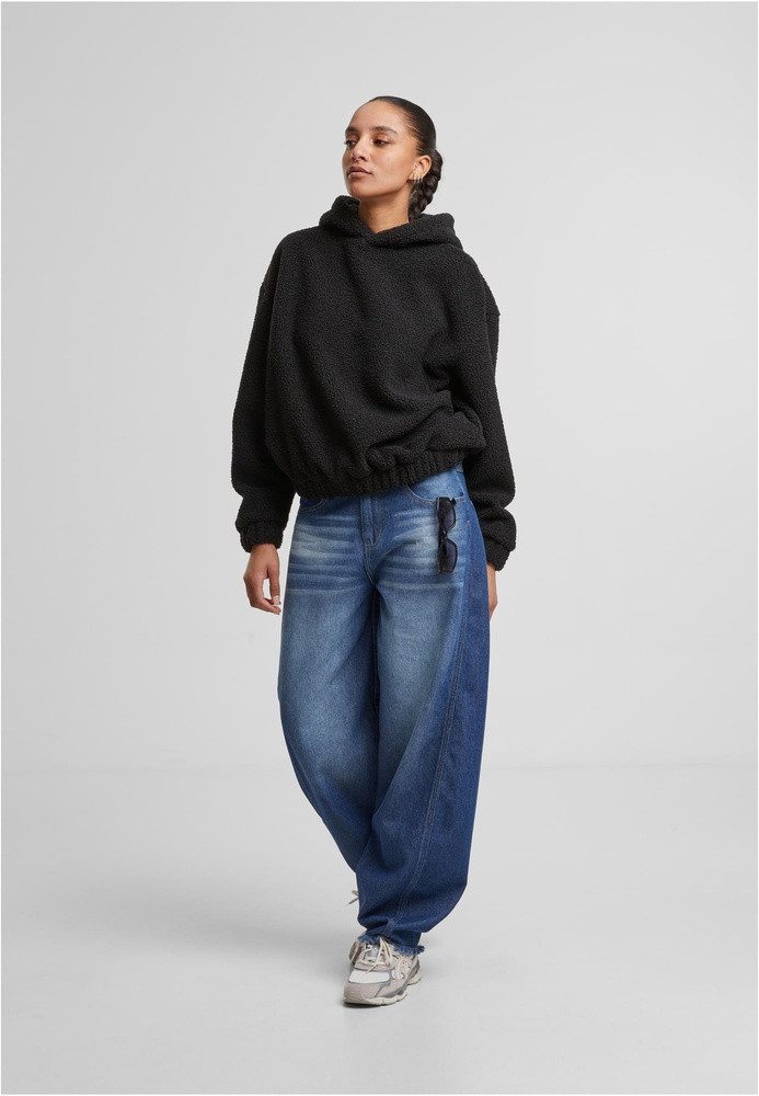 URBAN CLASSICS Hoodie Ladies Oversized Bonded Sherpa Hoody