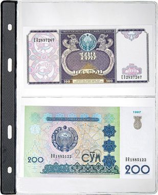 MC.Sammler Sammleretui MC.Sammler Banknoten - Album mit 20 Hüllen für 50 Banknoten