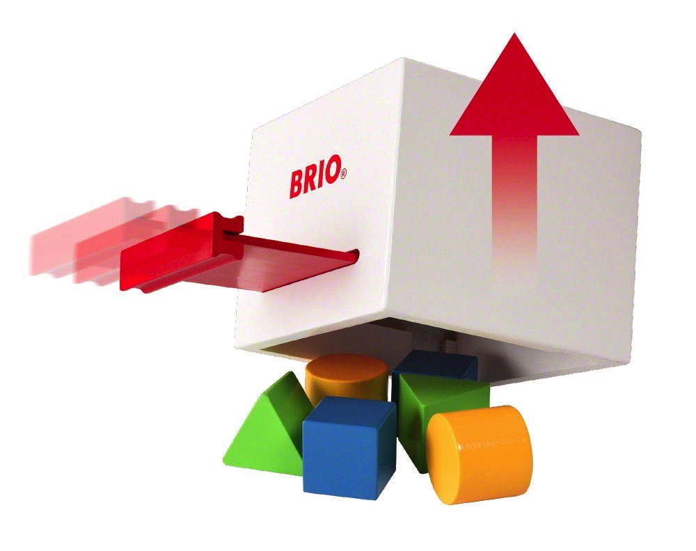 Kleinkindwelt BRIO® Sortierbox 7 Holz weiße Sortierbox Teile Brio 30250 Steckspielzeug