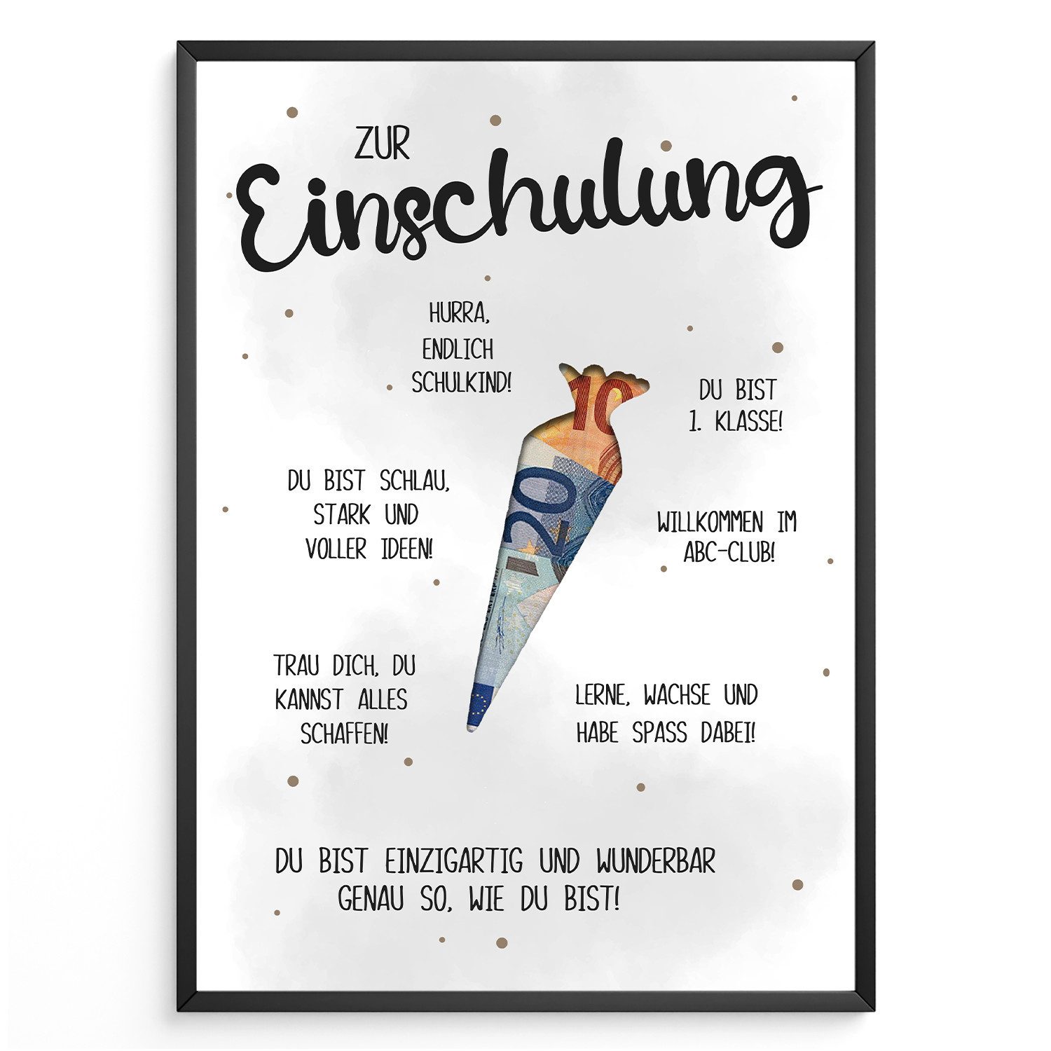 Tigerlino Poster Einschulung Geldgeschenk Jungen Mädchen günstig online kaufen