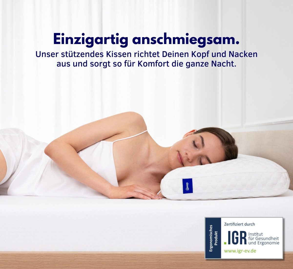 SLEEPI Nackenstützkissen Comfort, Füllung: Viscoschaum (Memory Foam), Rücke günstig online kaufen