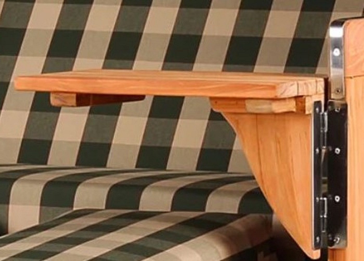 AMBIENTE-LEBENSART.DE Strandkorb-Zusatztisch Scharnier Edelstahl – stabil & langlebig hochwertig, (2-St)