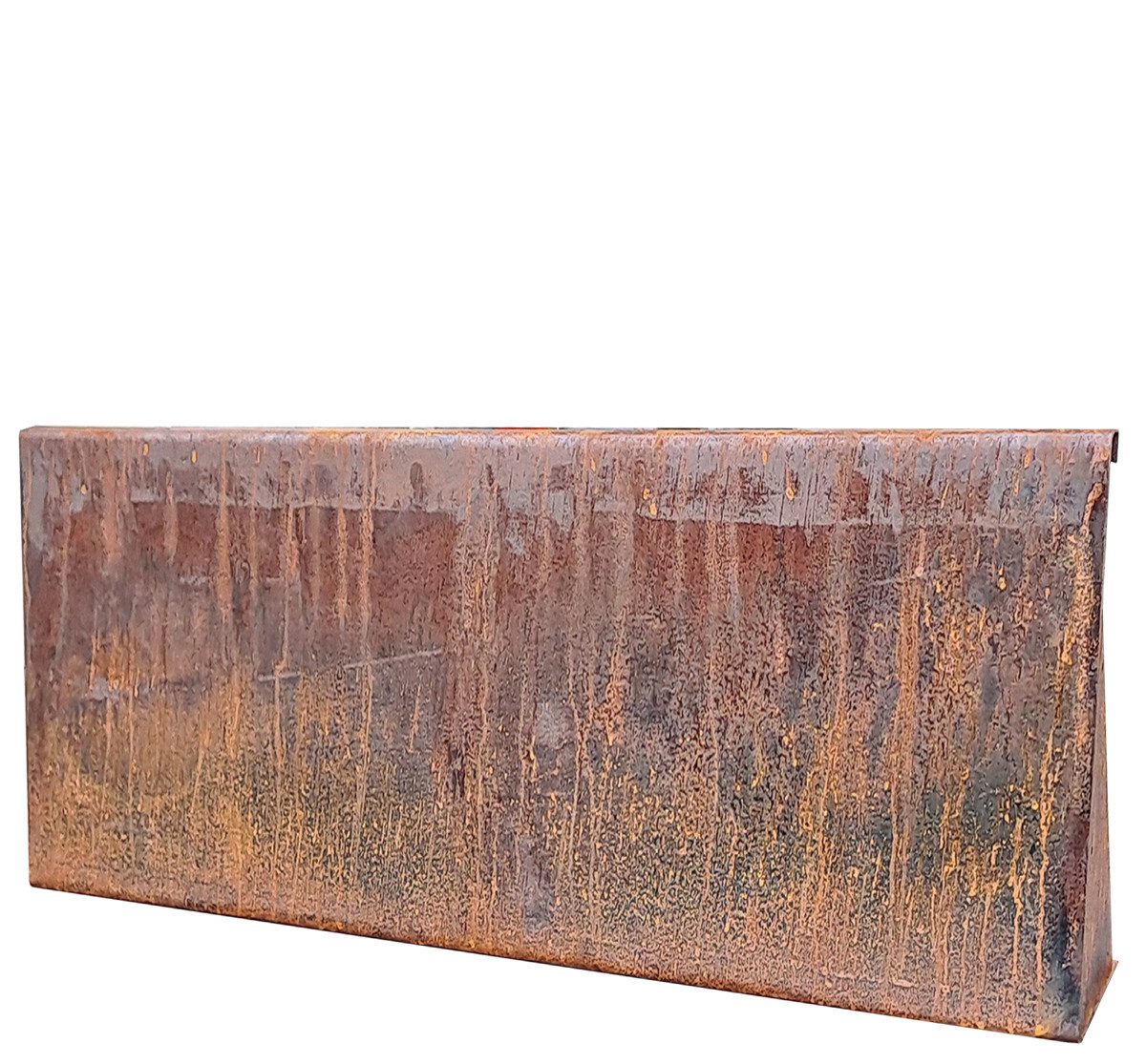 EdelrostPassion Hochbeet, Modulare Stützmauer, Beeteinfassung L-Element – Cortenstahl 3mm stark