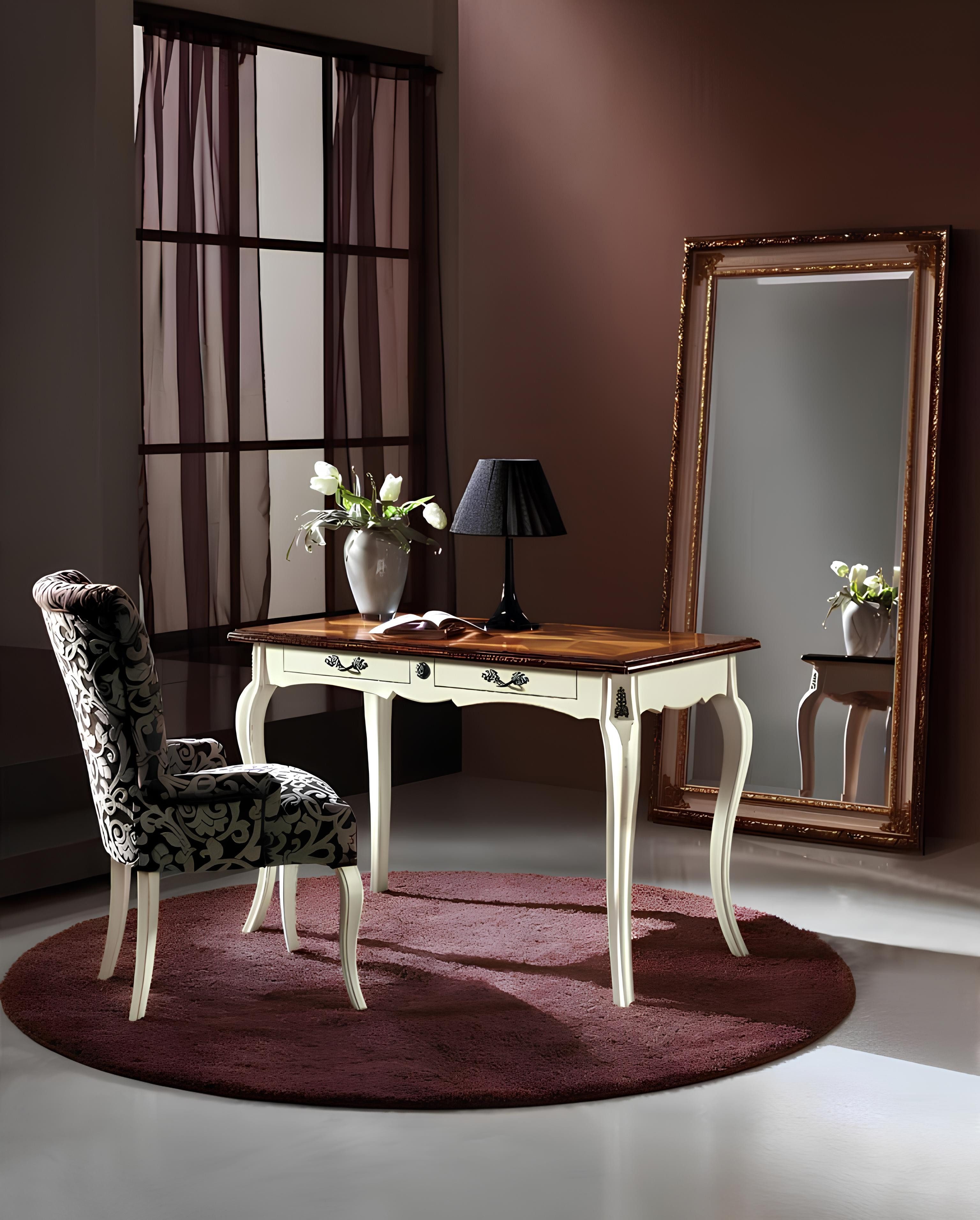 Xlmoebel Esszimmerstuhl Holzstuhl mit Armlehnen im eleganten Art-déco-Stil, Hergestellt in Europa