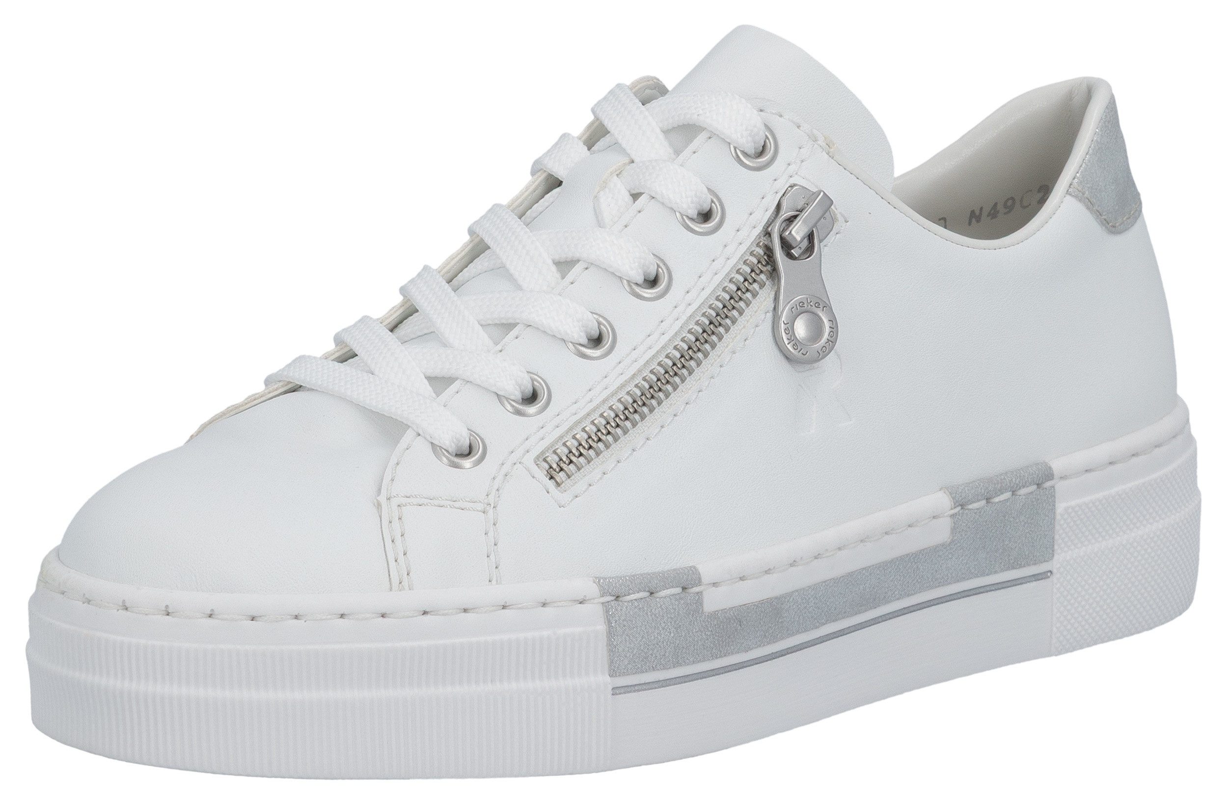Rieker Plateausneaker mit Zierreißverschluss seitlich, Freizeitschuh, günstig online kaufen