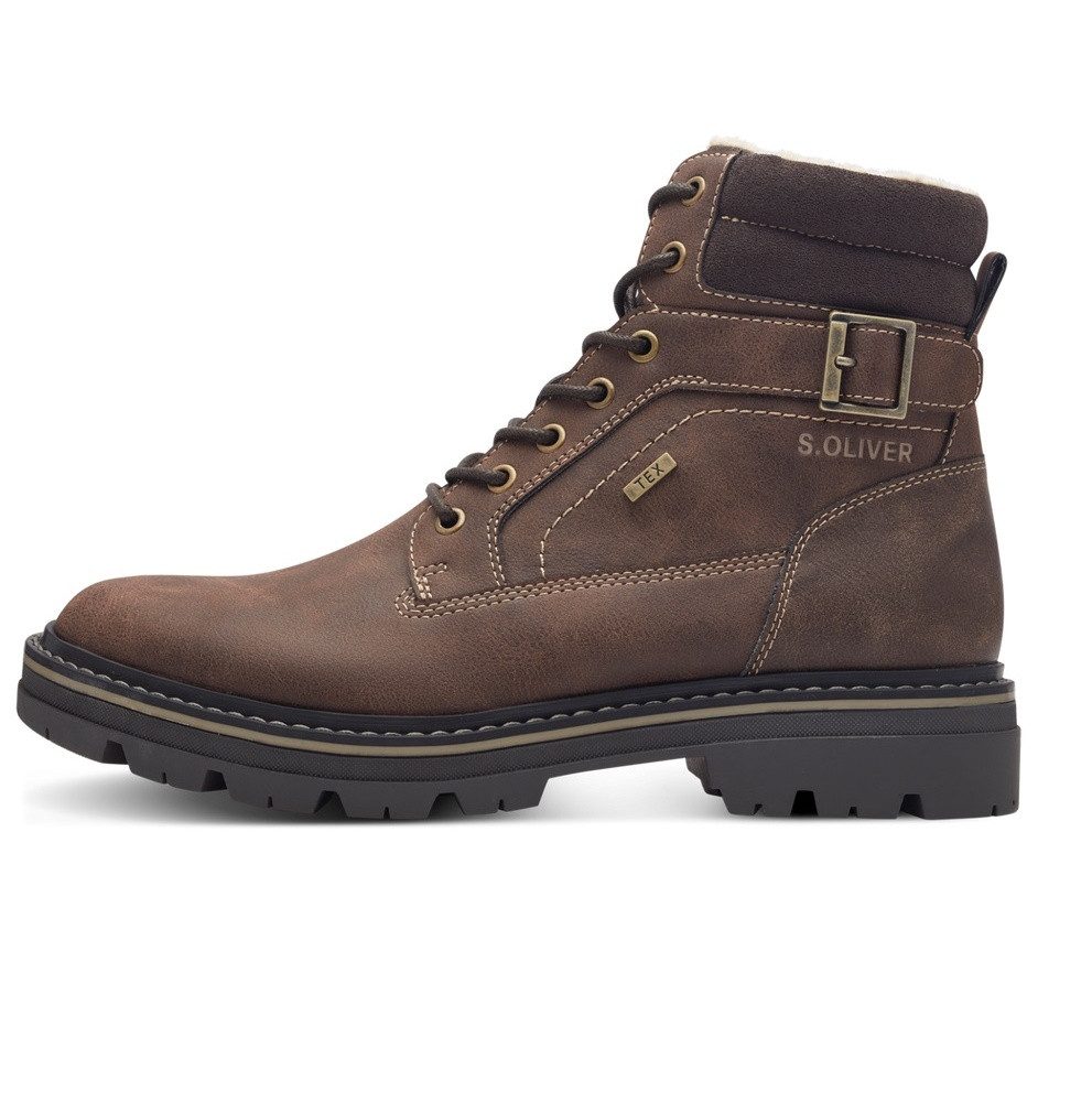 s.Oliver 5-16244-43 (wasserdicht) dunkelbraun Herren Winterstiefel