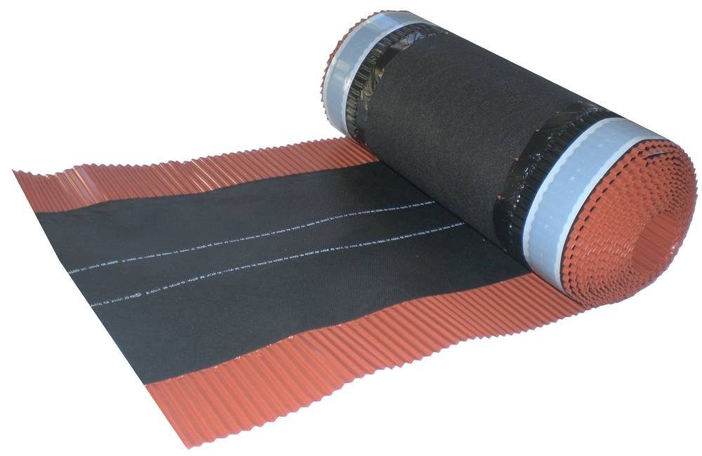 Sarei Haus- und Gartentechnik Dachdurchführung Sarei First- und Gratrolle mit Spinnvlies 5 m x, Silikon