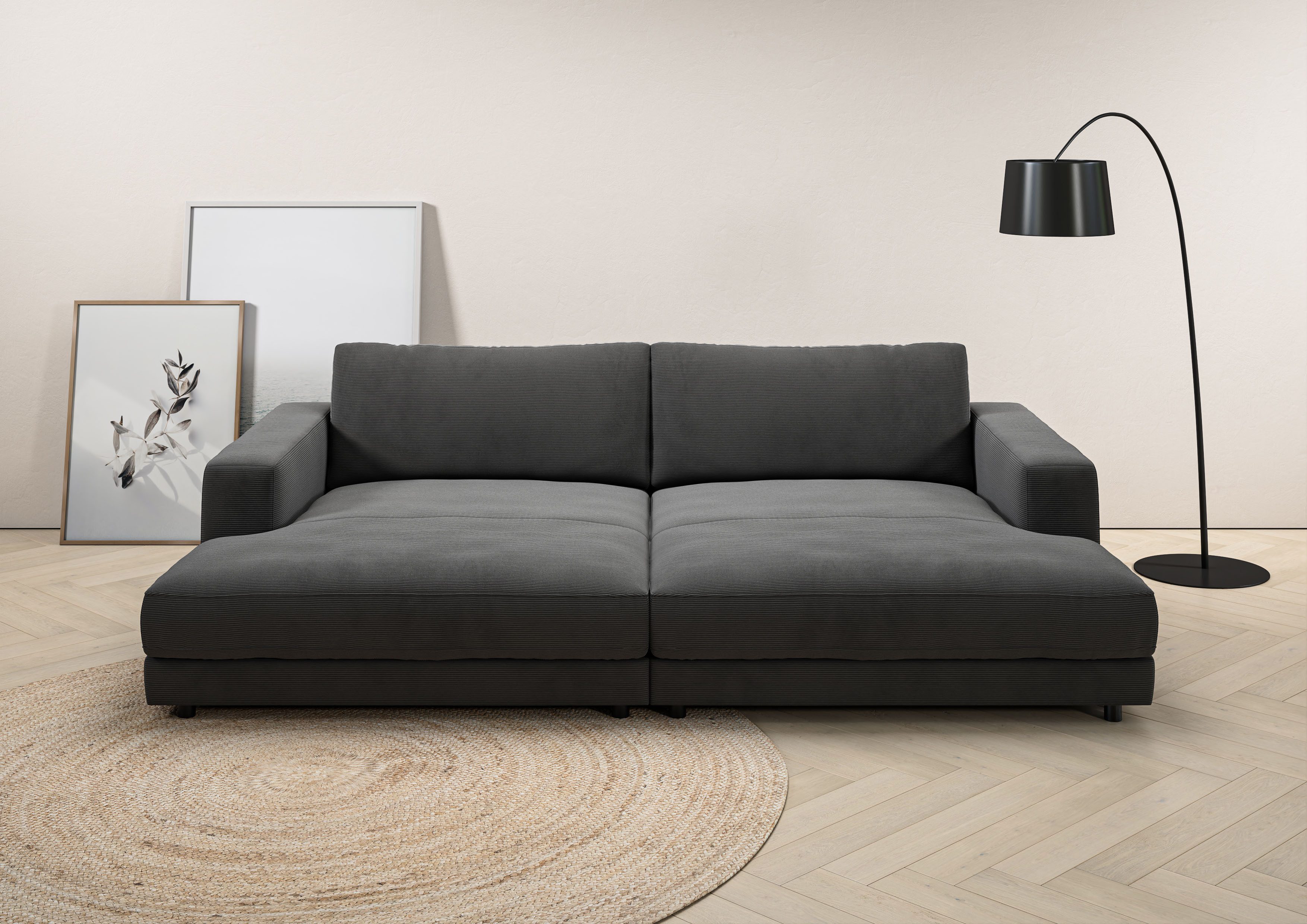 Home affaire Loungesofa Enisa, B/T/H: 290/170/85 cm, Zeitloses und stylisches Loungemöbel, Mega-Sofa, Big-Sofa XXL