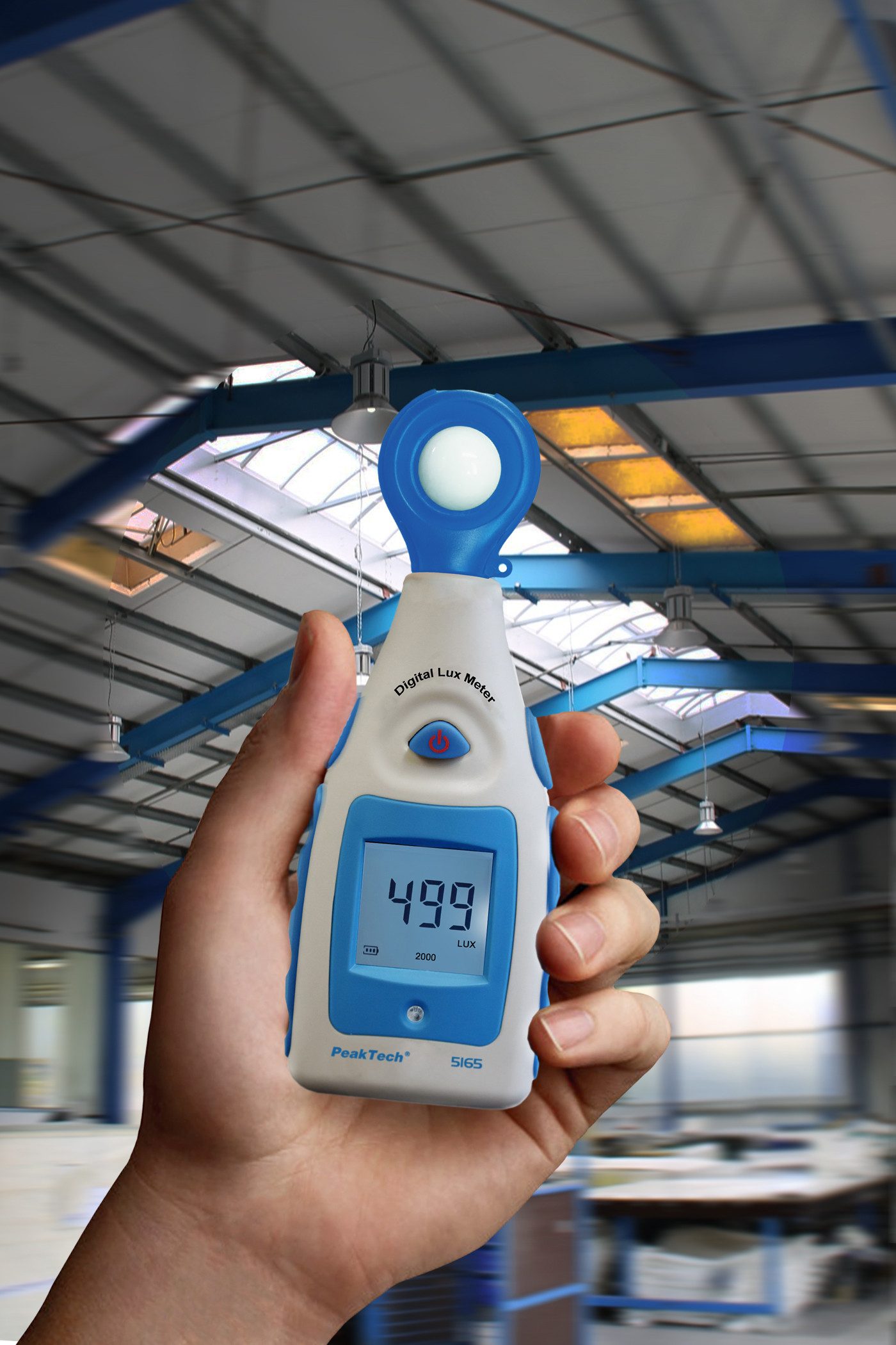 PeakTech Klimamesser Digital Luxmeter, Lichtmesser, Beleuchtungsmessgerät