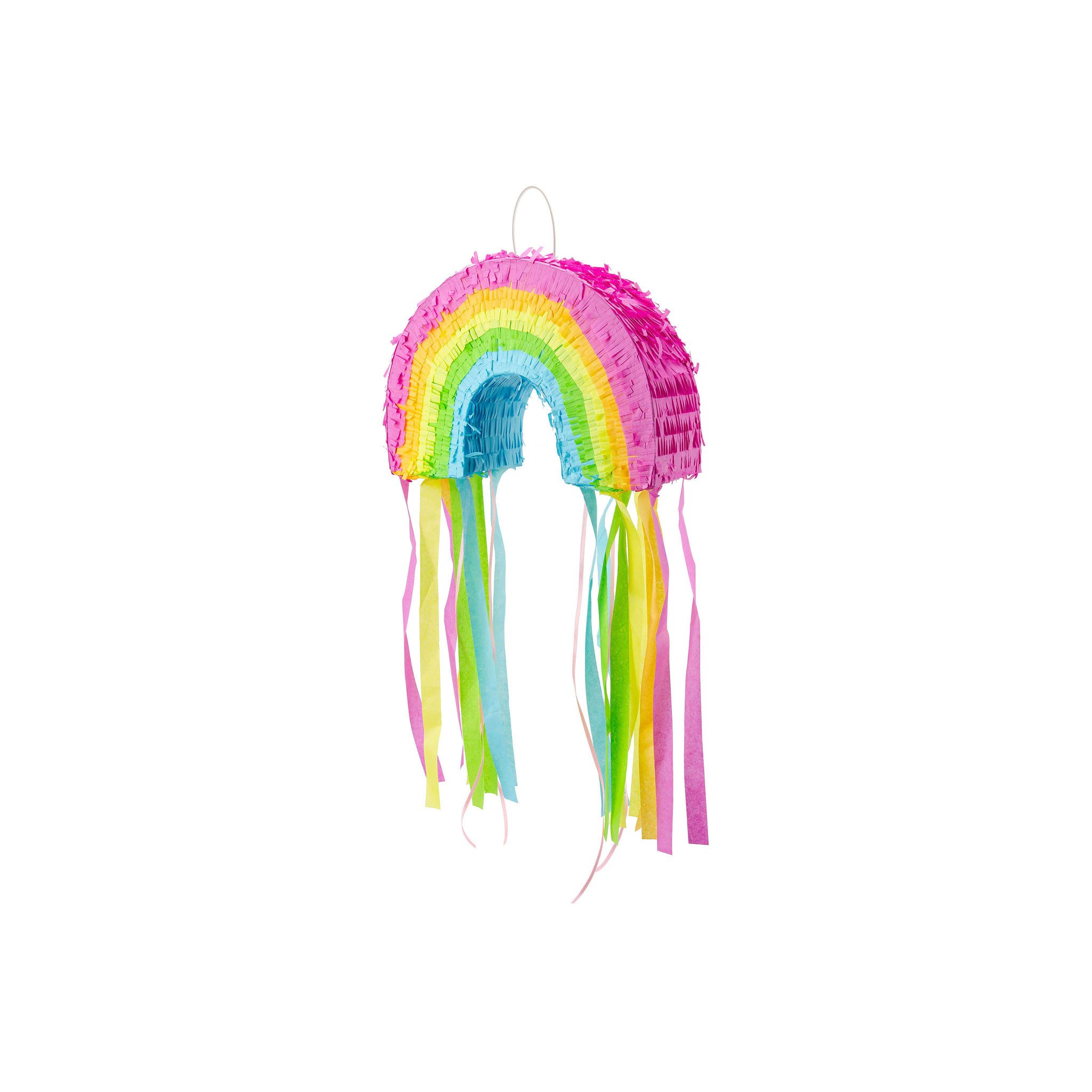 partydeco Pinata, Piñata 20x30x10cm Regenbogen zum Befüllen Bunt