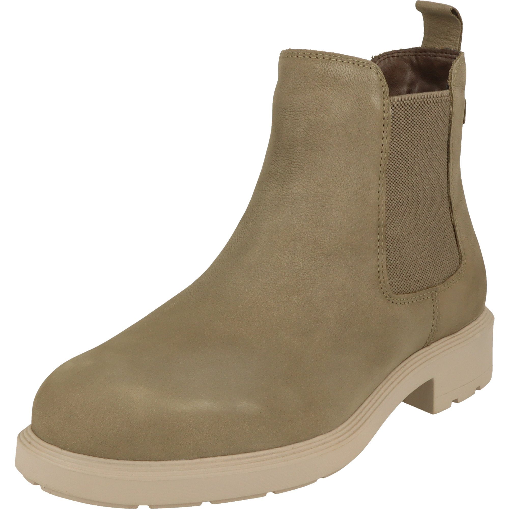 Tamaris Damen Schuhe Leder Stiefel 1-25482-41 Chelseaboots gepolstert Grün (SAGE)