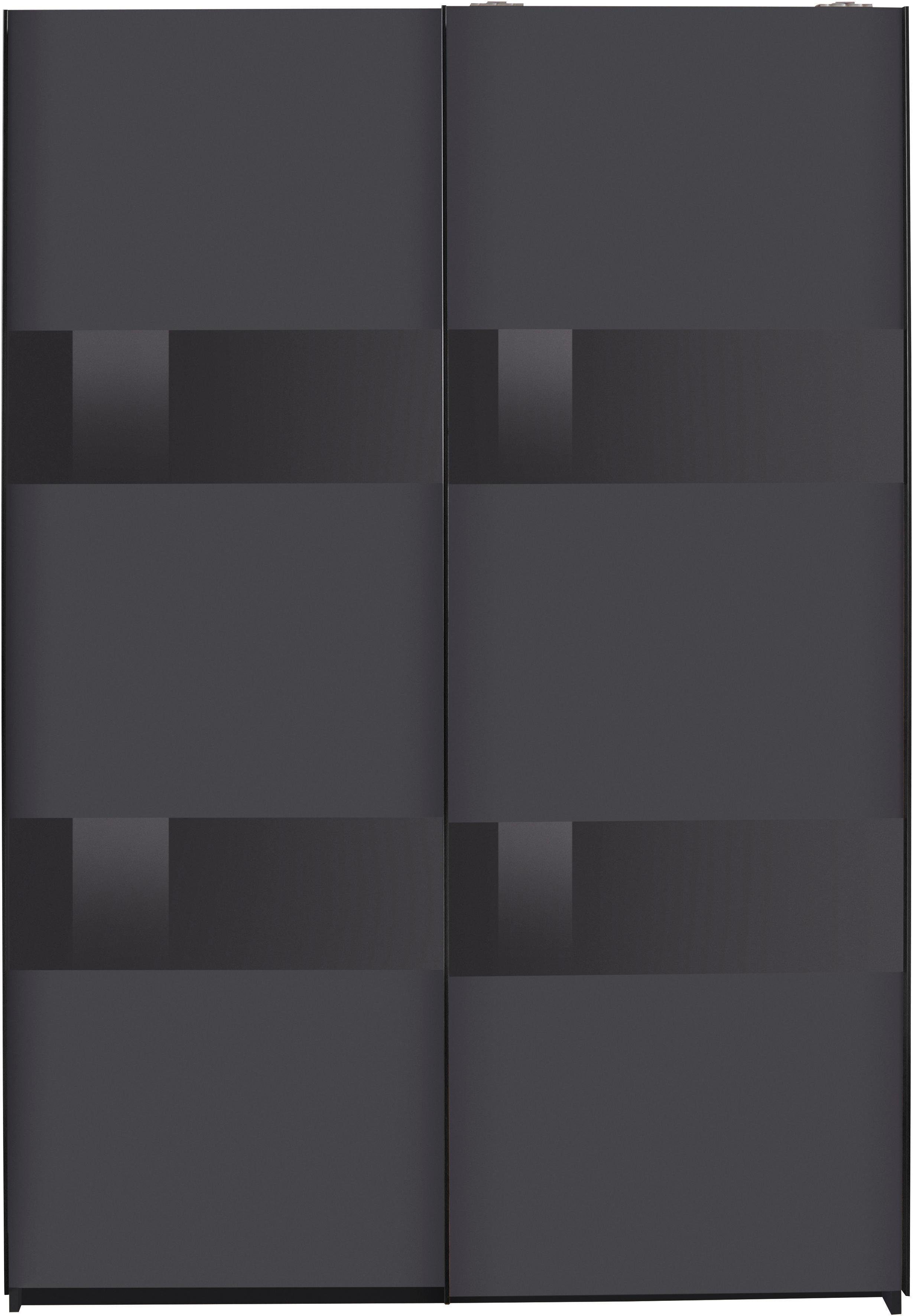 Wimex Schwebetürenschrank Altona mit Glaselementen und zusätzlichen Einlegeböden