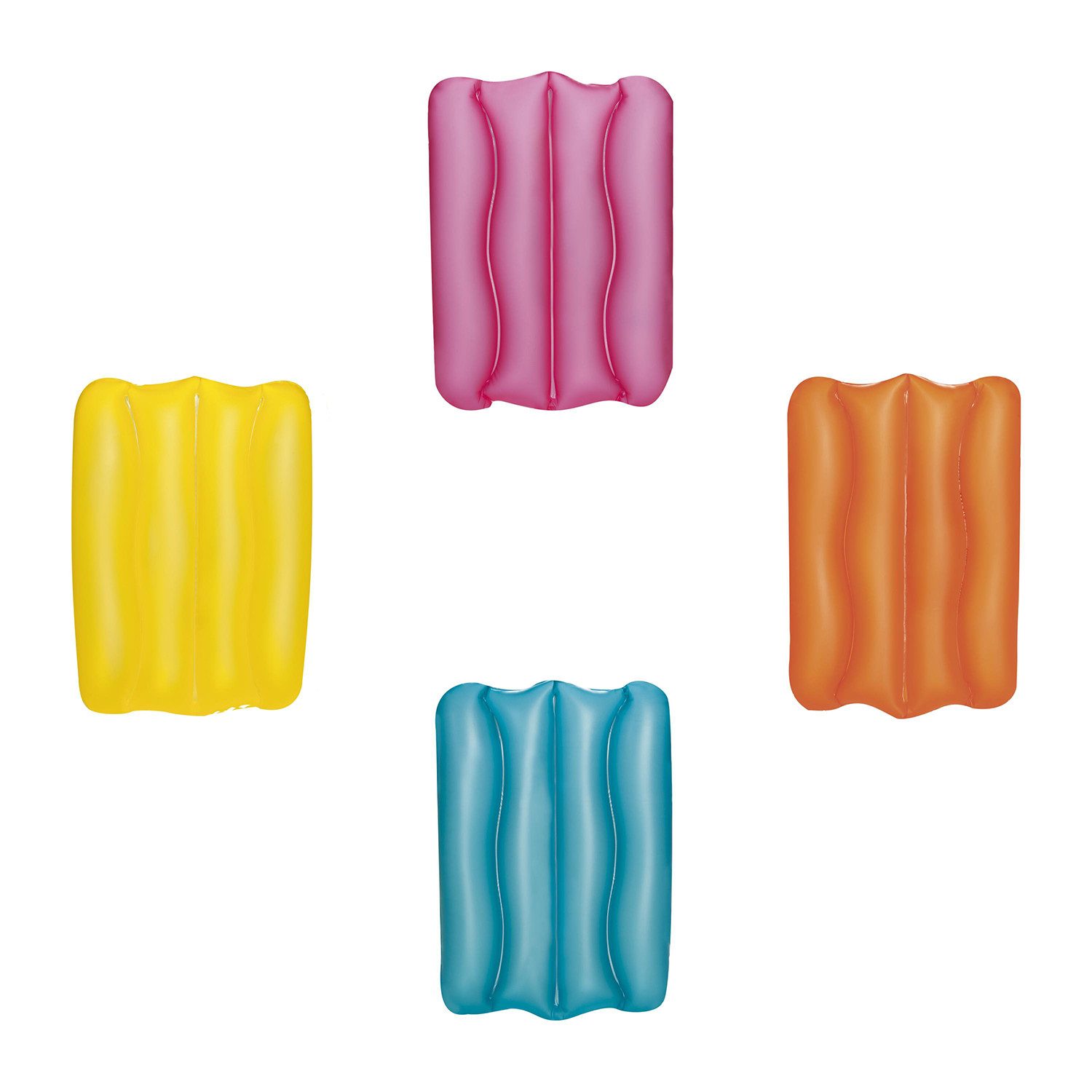 Bestway Reisekissen Wave, Packung, 1-tlg., Verwendung als Kopf- oder Sitzkissen, 38 x 25 x 5 cm