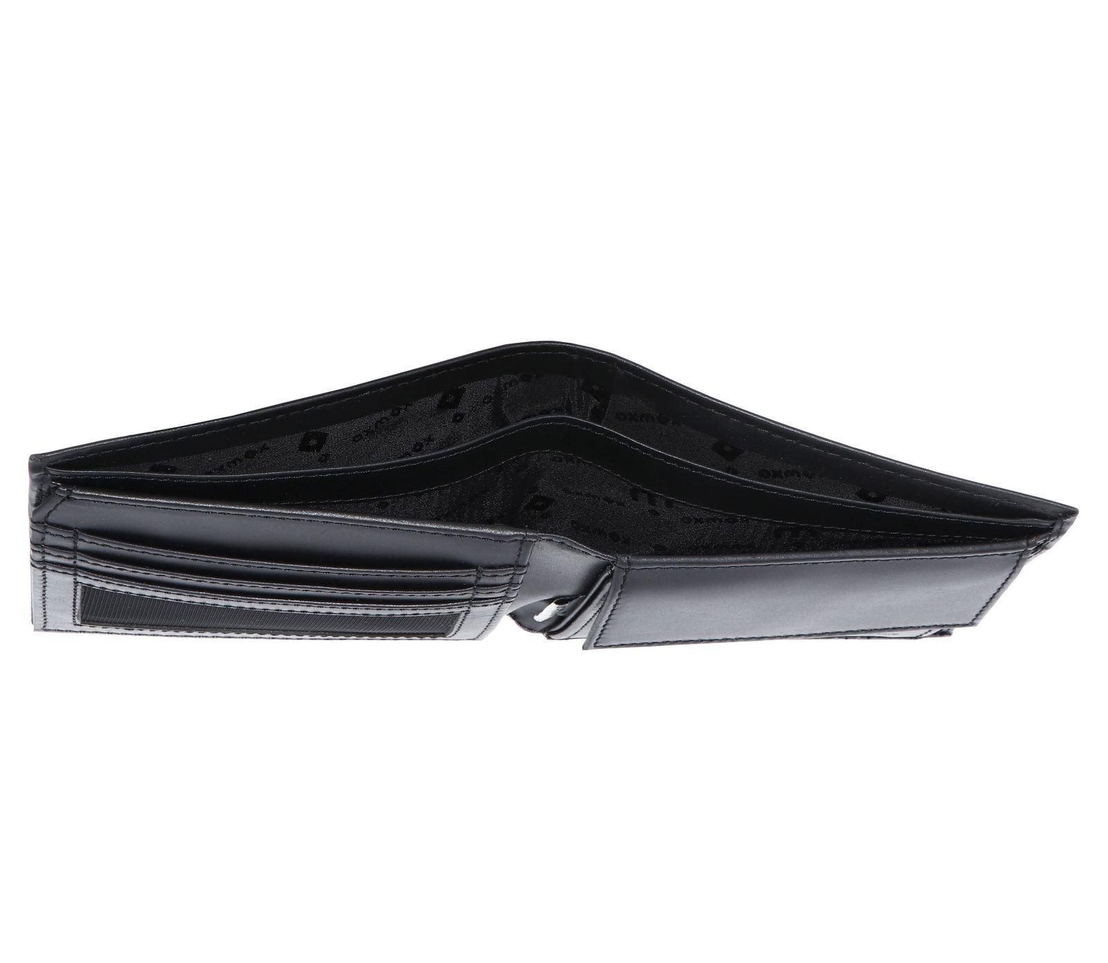 OXMOX Geldbörse Querscheinbörse, aus echtem Rindsleder mit RFID-Blocker Schutz