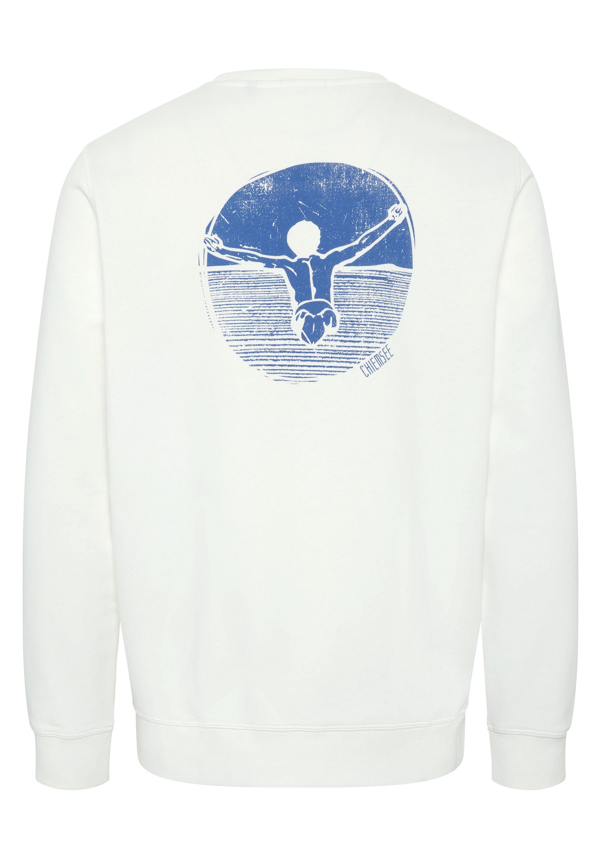 Chiemsee Sweatshirt Sweater mit Star 1 11-4202 Jumper-Motiv White
