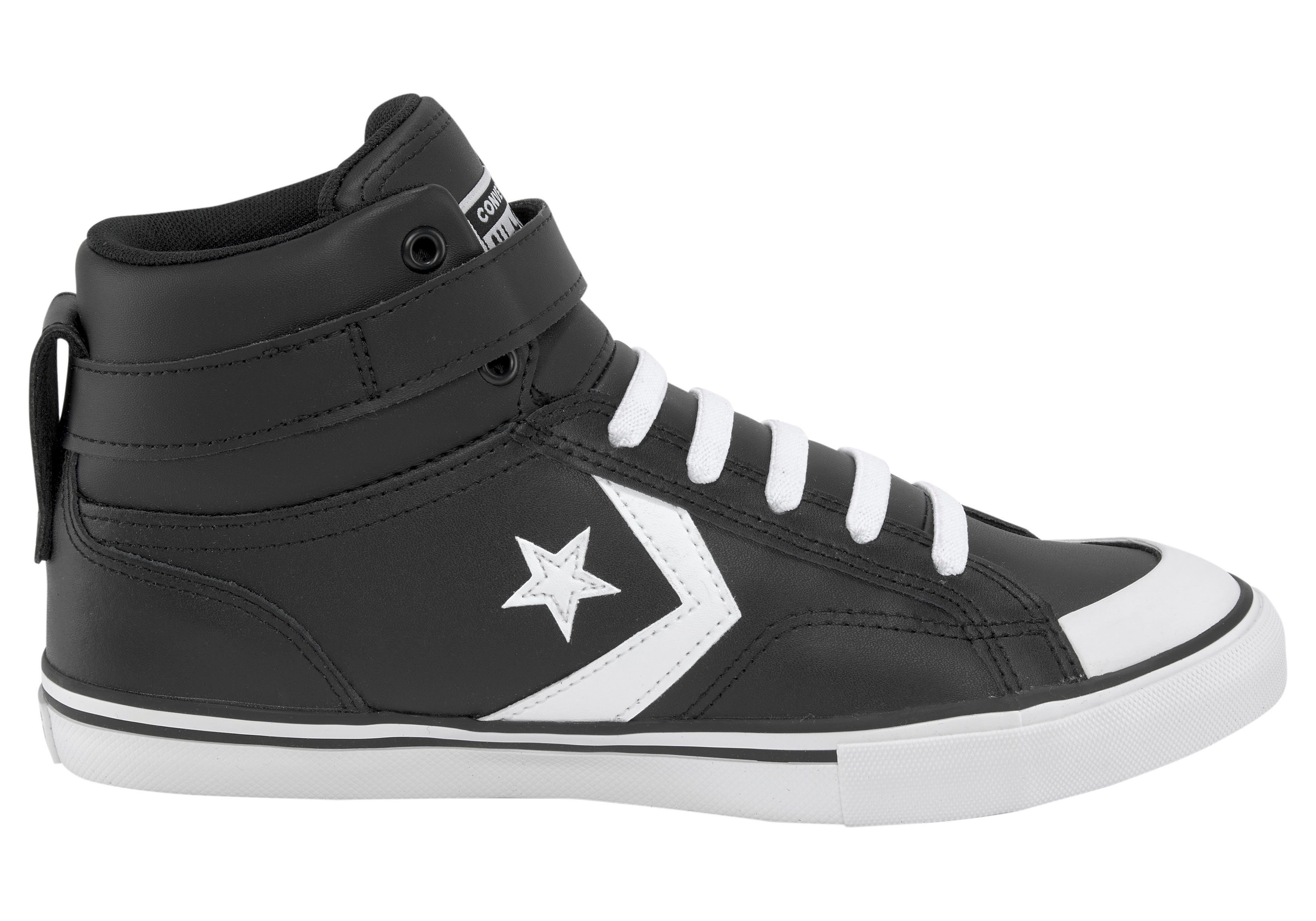 BLAZE LEATHER schwarz-weiß Sneaker PRO STRAP Converse