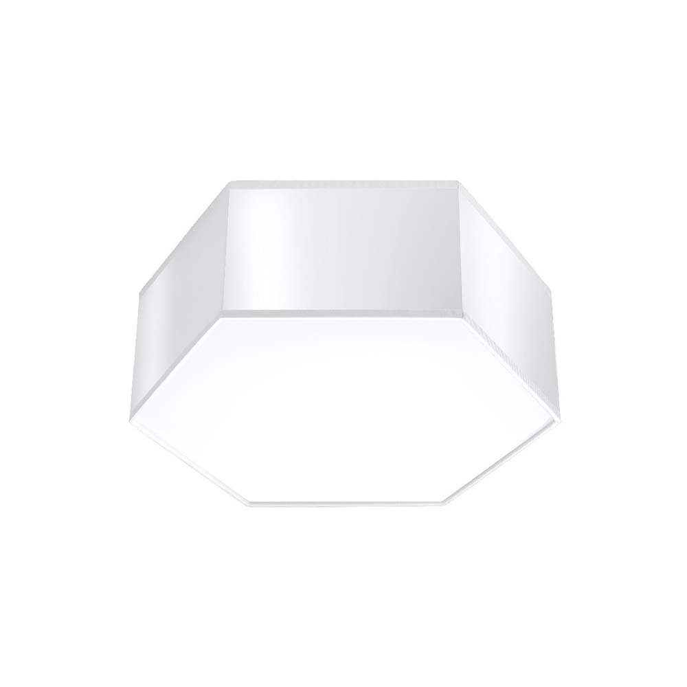 etc-shop Deckenstrahler, Leuchtmittel nicht inklusive, Deckenleuchte Deckenlampe PVC Weiß H 11,5 cm Wohnzimmerleuchte
