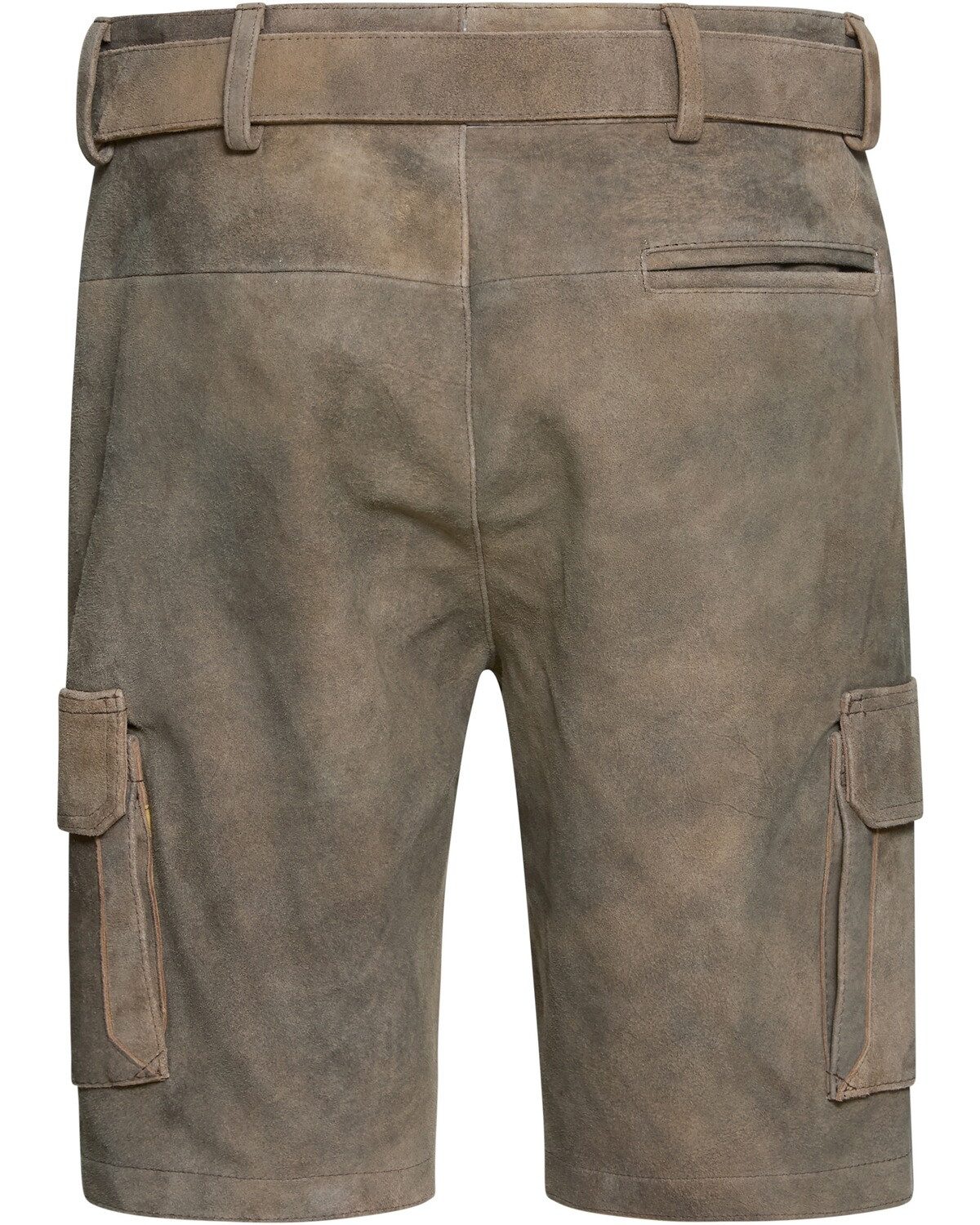 Country Line Trachtenlederhose Kurze Lederhose im Cargo-Stil