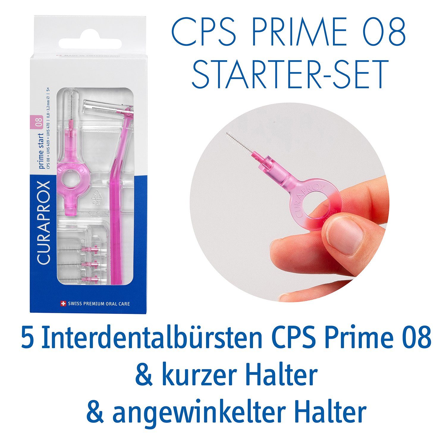 CURAPROX Interdentalbürsten Interdentalbürsten CPS prime Start Set, 5 Bürsten mit 2 Haltern
