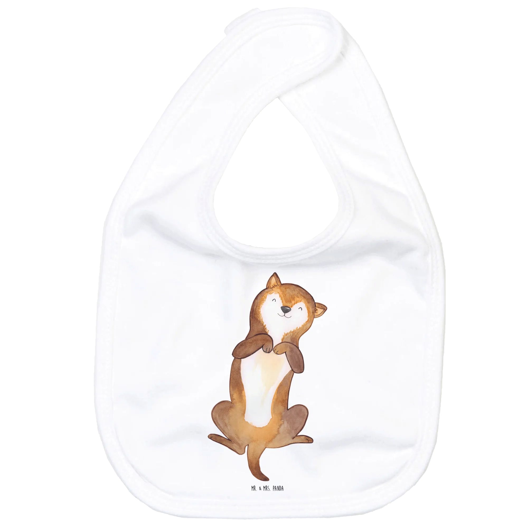 Tragetuch Hund Streicheln - Weiß - Geschenk, Hundespruch, niedlich, Hundewelpe