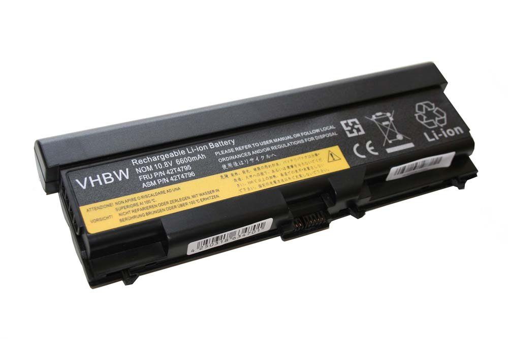 6600 FRU 42T4702, vhbw Lenovo mAh 42T4794, Ersatz 42T4704, Laptop-Akku ASM 42T4796, für ASM FRU