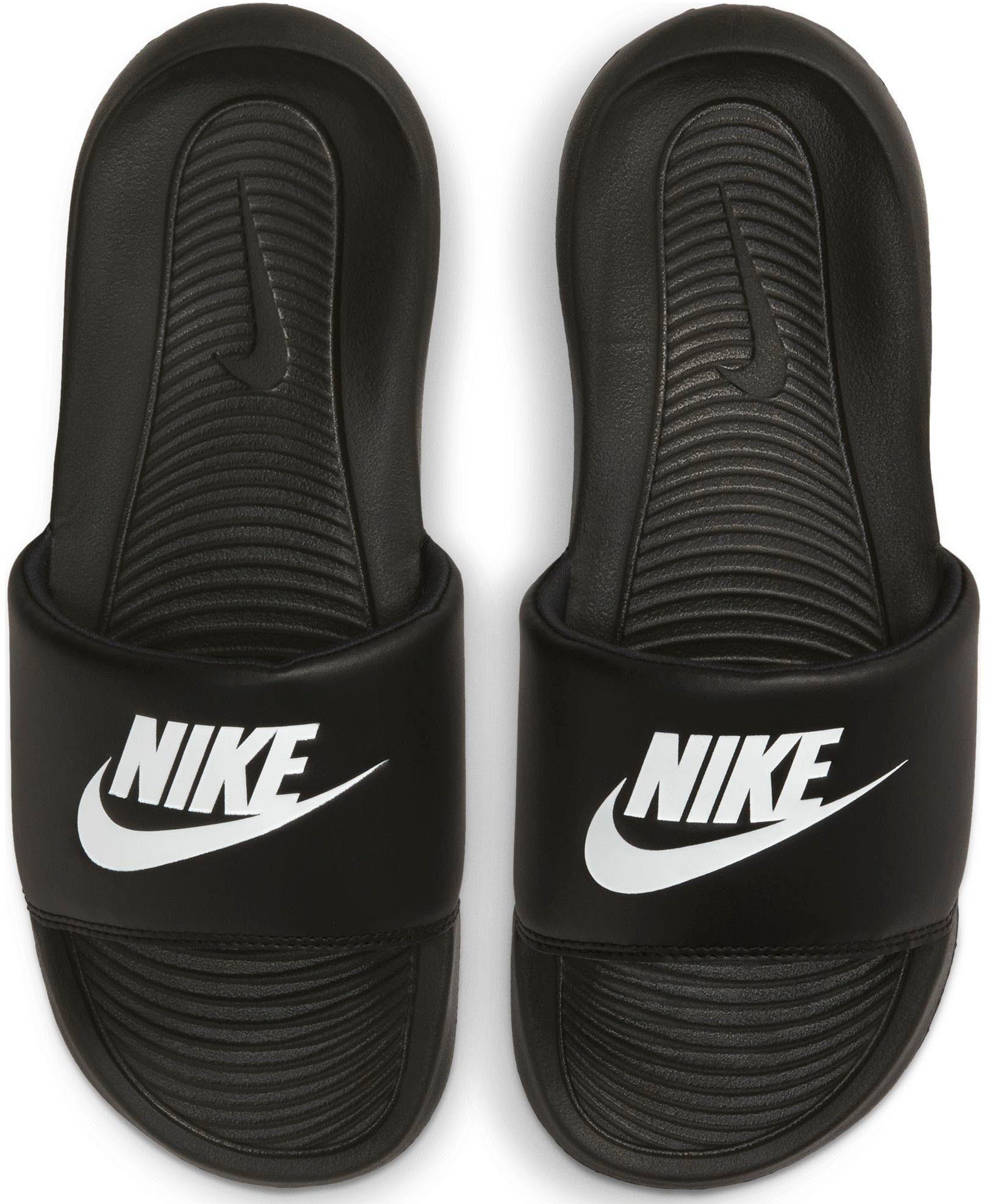SLIDE Sportswear Badesandale schwarz-weiß VICTORI ONE Nike