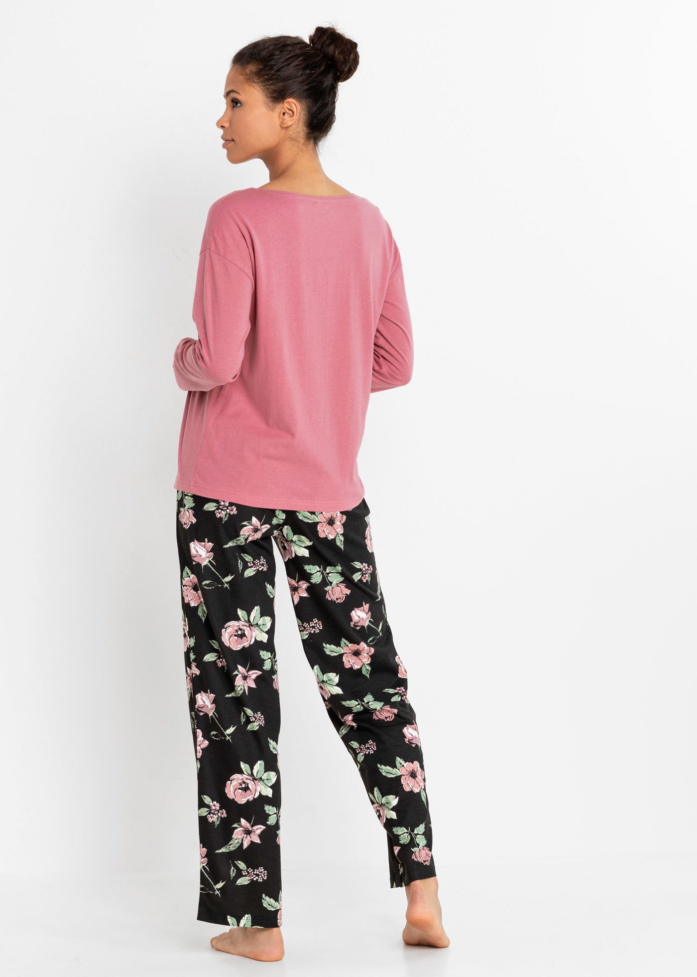 bonprix Pyjama (Set) Pyjama aus Baumwolle günstig online kaufen