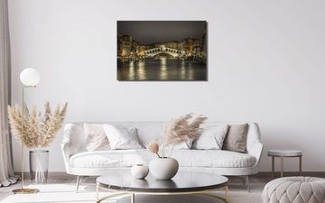 Victor (Zenith) Acrylglasbild Acrylglasbild \"Rialto Brücke bei Nacht\" - Größe: 30 x 45 cm, Städte, in 30x45 cm, Wandbilder Brücke, Glasbilder Stadt