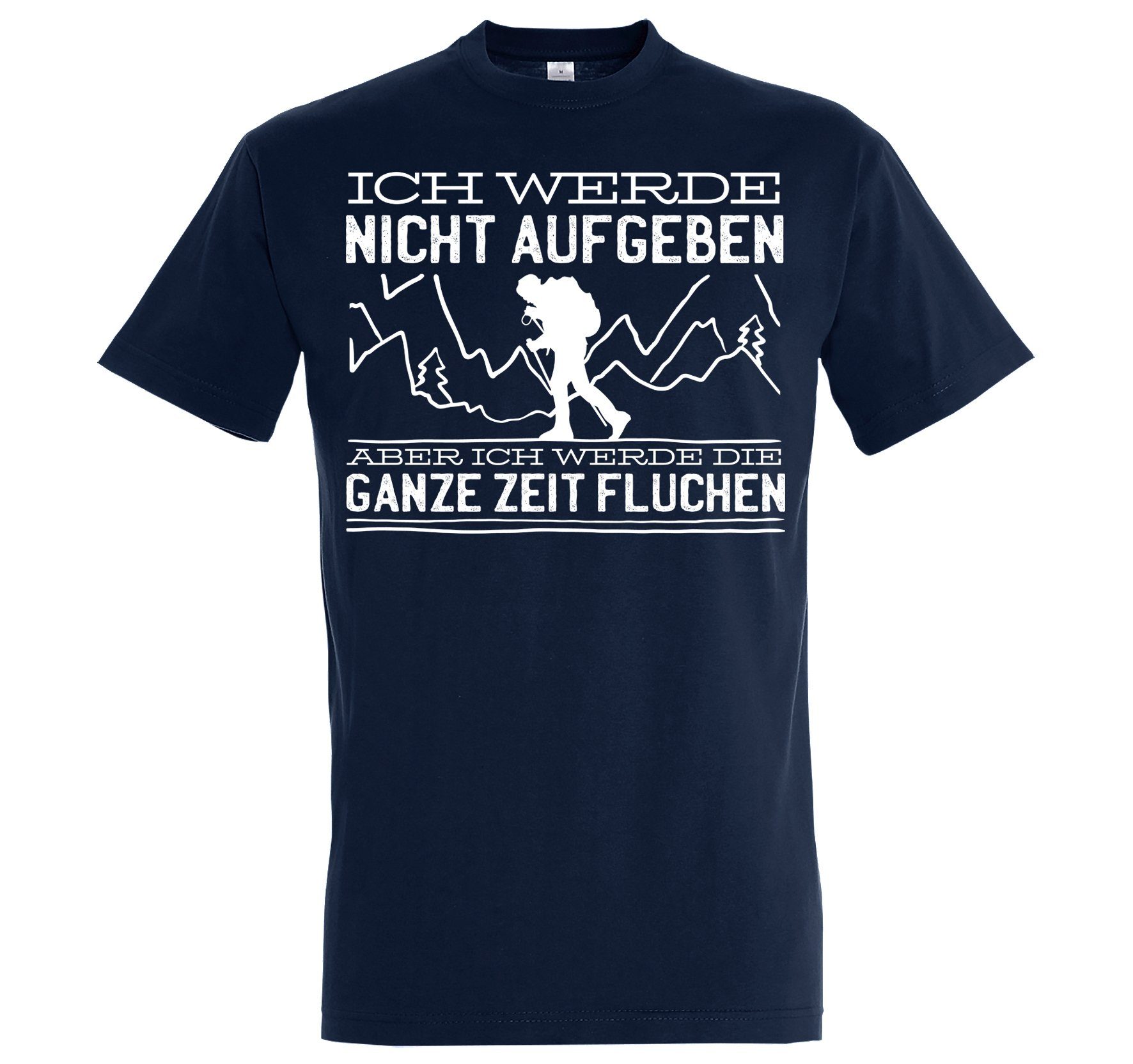 Youth Designz T-Shirt Nicht Aufgeben Wandern Herren T-Shirt mit Trendigem Frontdruck