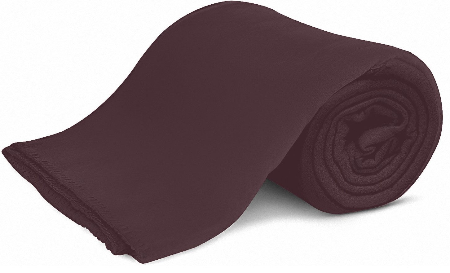 Wohndecke Polar-Fleece mit Antipilling, ca. 420g, 130x160 cm, KiGATEX, Ziersticheinfassung