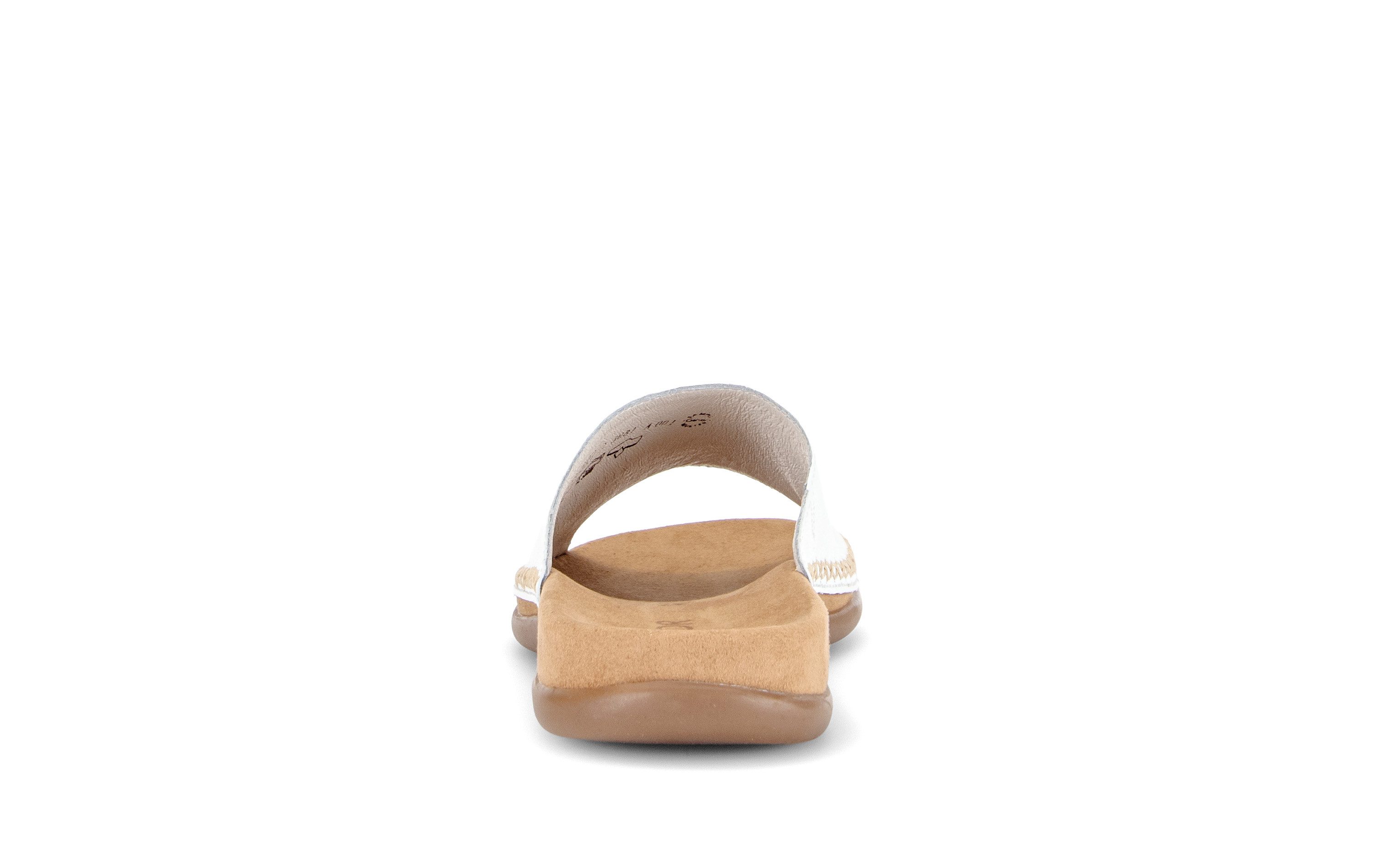 Gabor Pantolette Sommerschuh, Schlüpfschuh mit Kontrastnähten