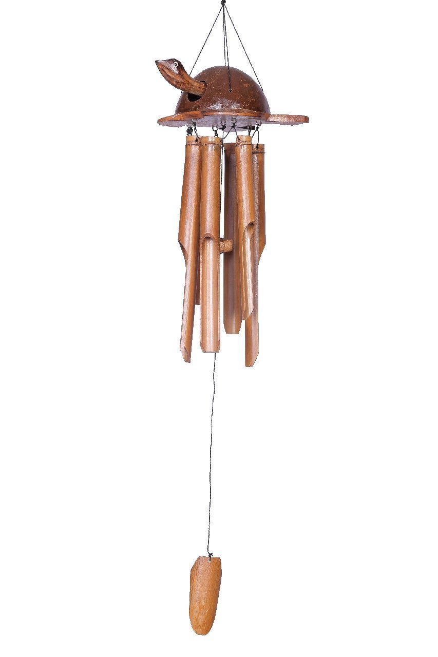 Asien LifeStyle Windspiel Garten Windspiel (80cm) aus Bambus mit